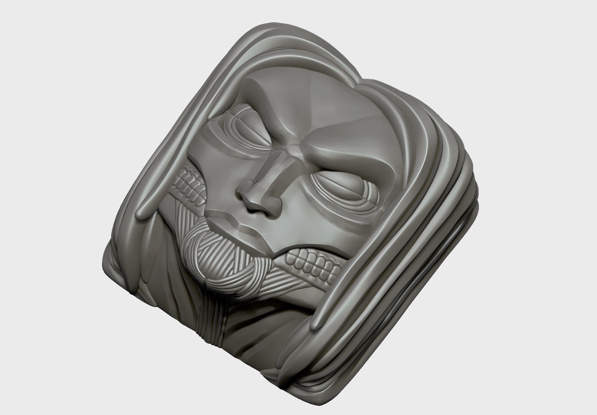 Eren Founding Titan - Keycap 3D mechanical keyboard - AOT SNK 3D print model_7