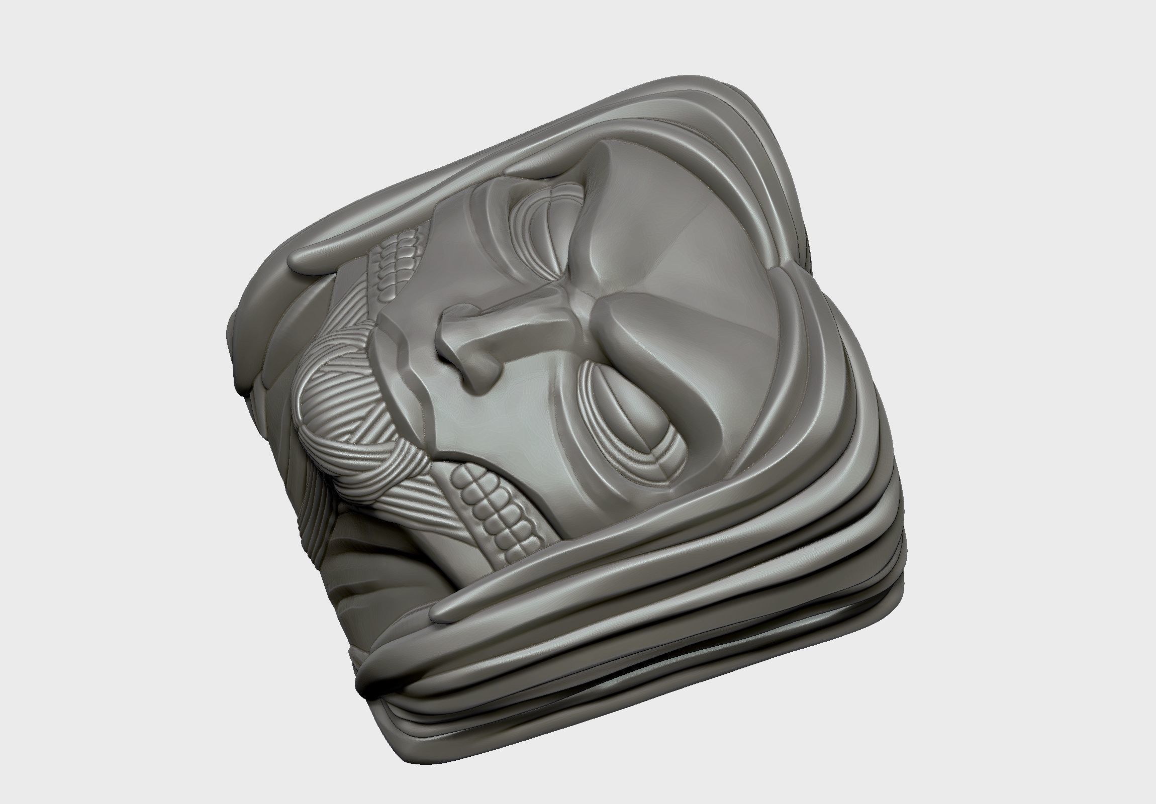 Eren Founding Titan - Keycap 3D mechanical keyboard - AOT SNK 3D print model_8