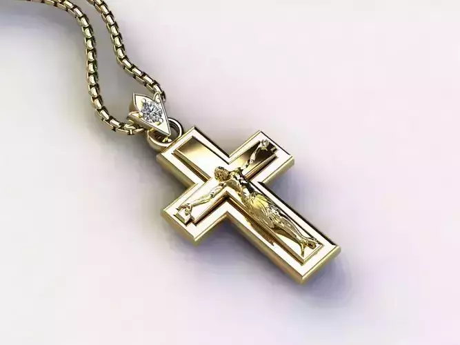 Jesus Pendant 3D cad 3D model