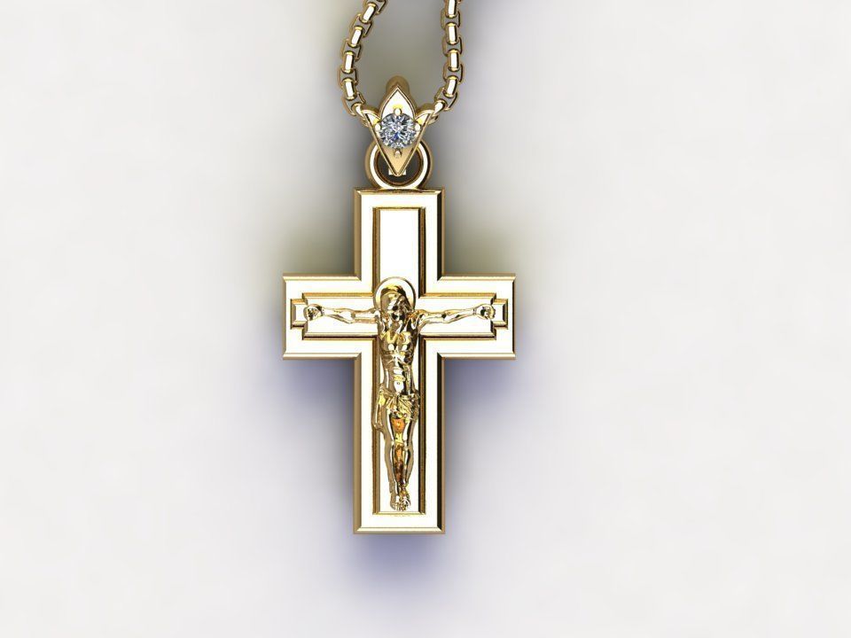 Jesus Pendant New Cad Design 3D model_2
