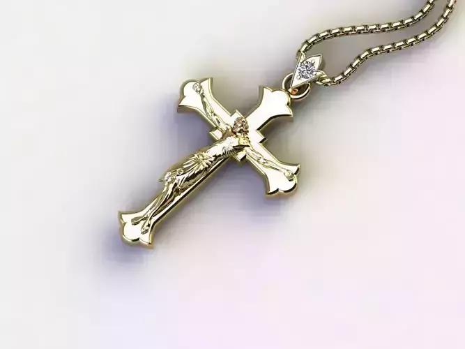 Jesus Pendant 3D model