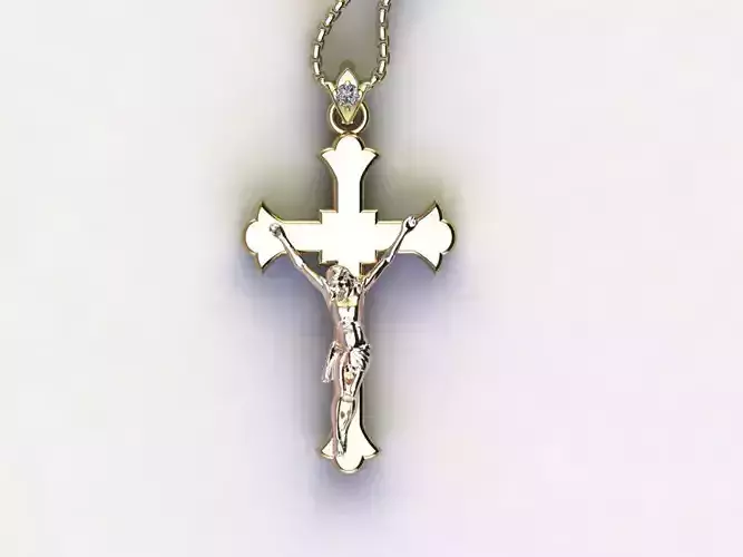 Jesus pendant cad 3D model