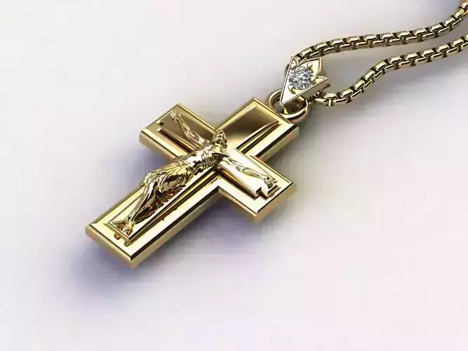 Jesus pendant new design 3D model