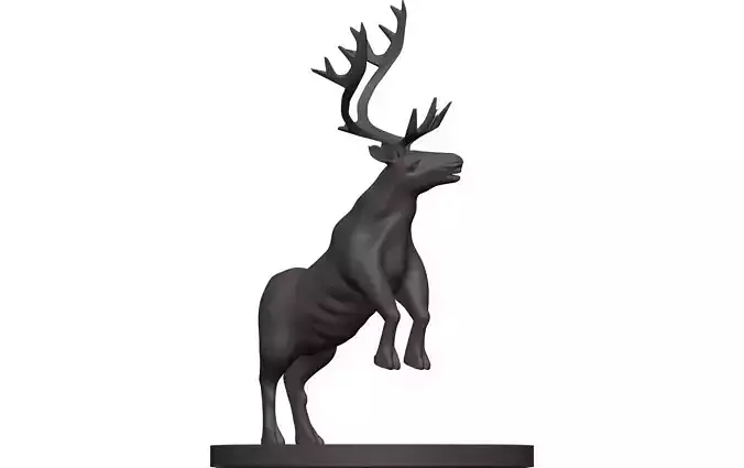 Caribou deer statue 3D model