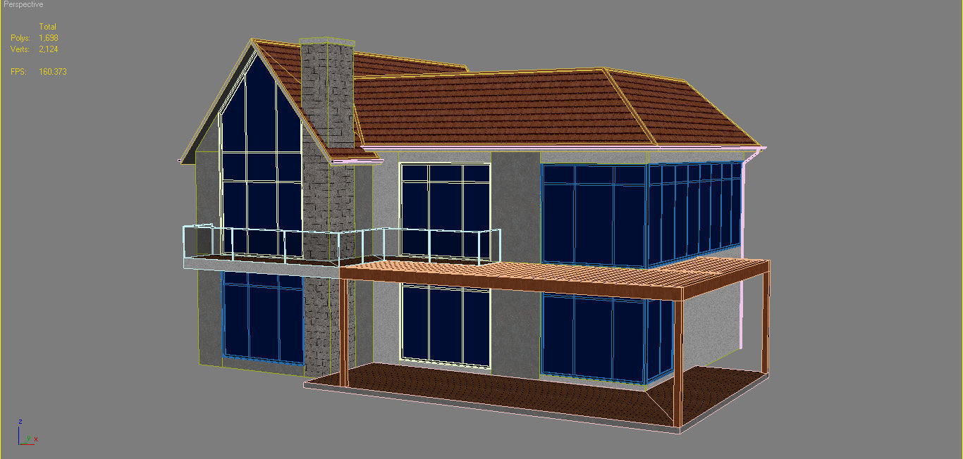 House 2 modern 3D model_16