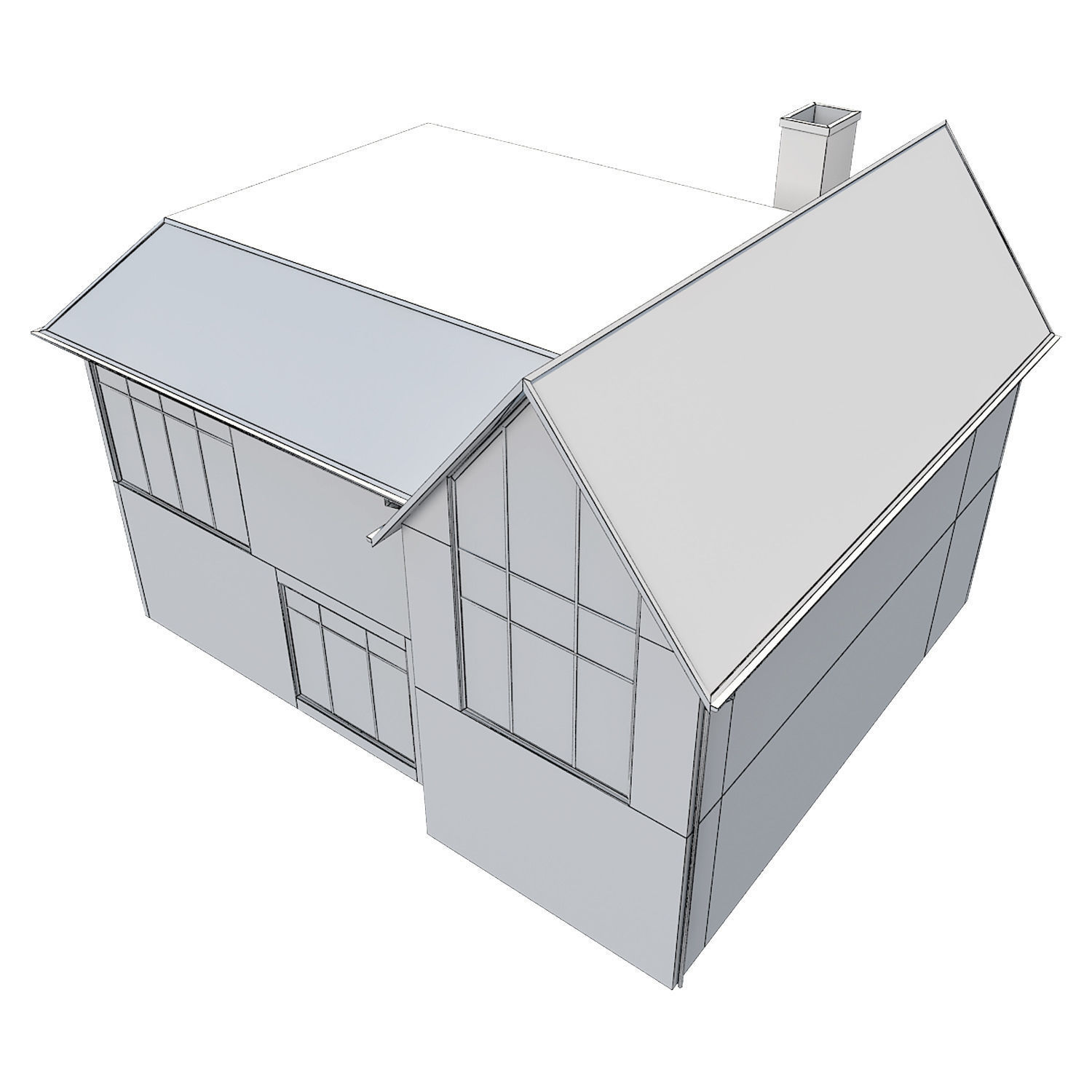 House 2 modern 3D model_13