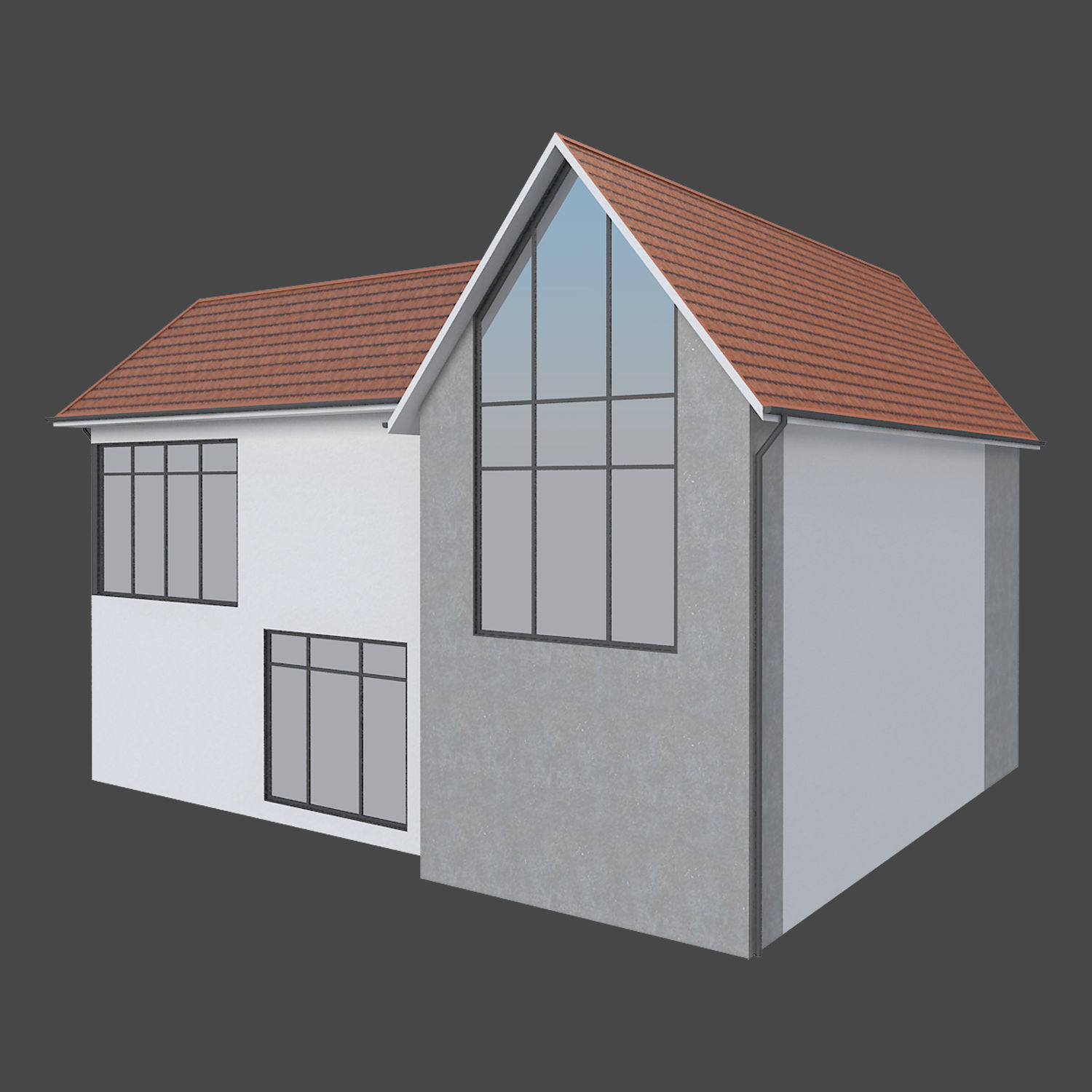 House 2 modern 3D model_6