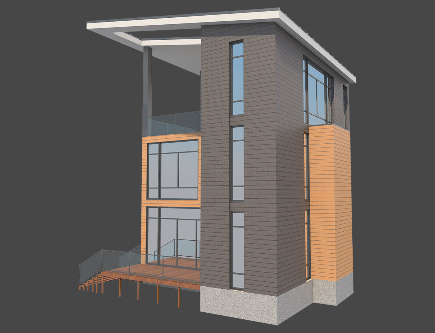 Contemporary House 1 3D model_5