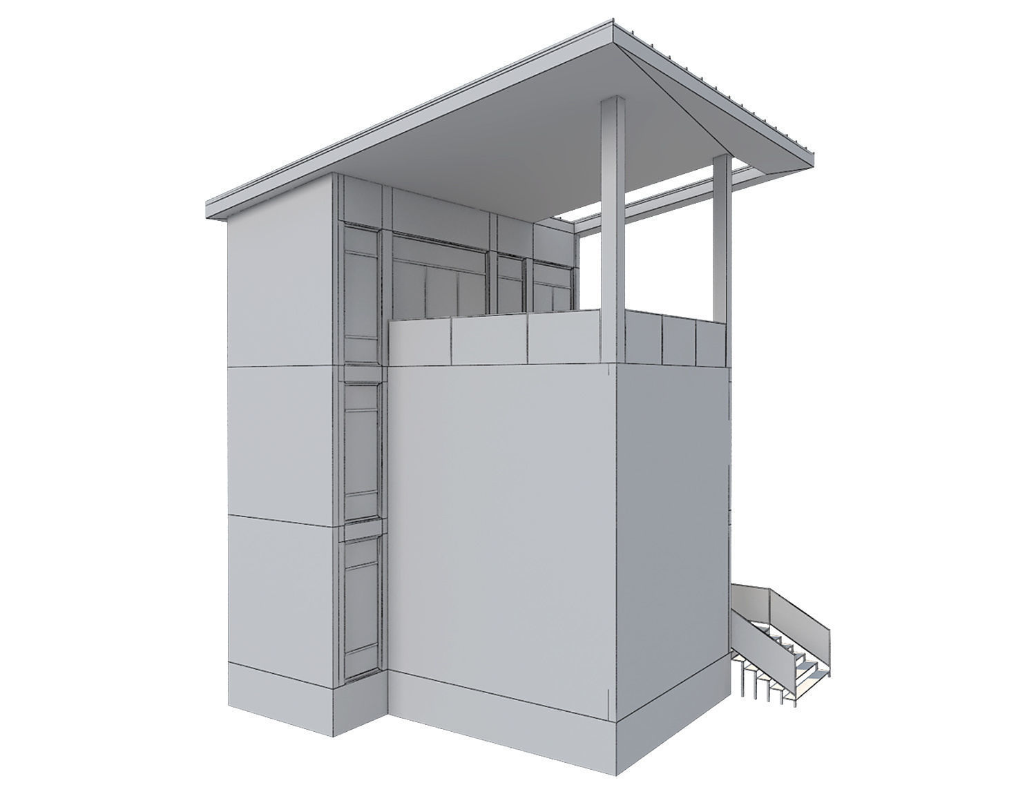 Contemporary House 1 3D model_10