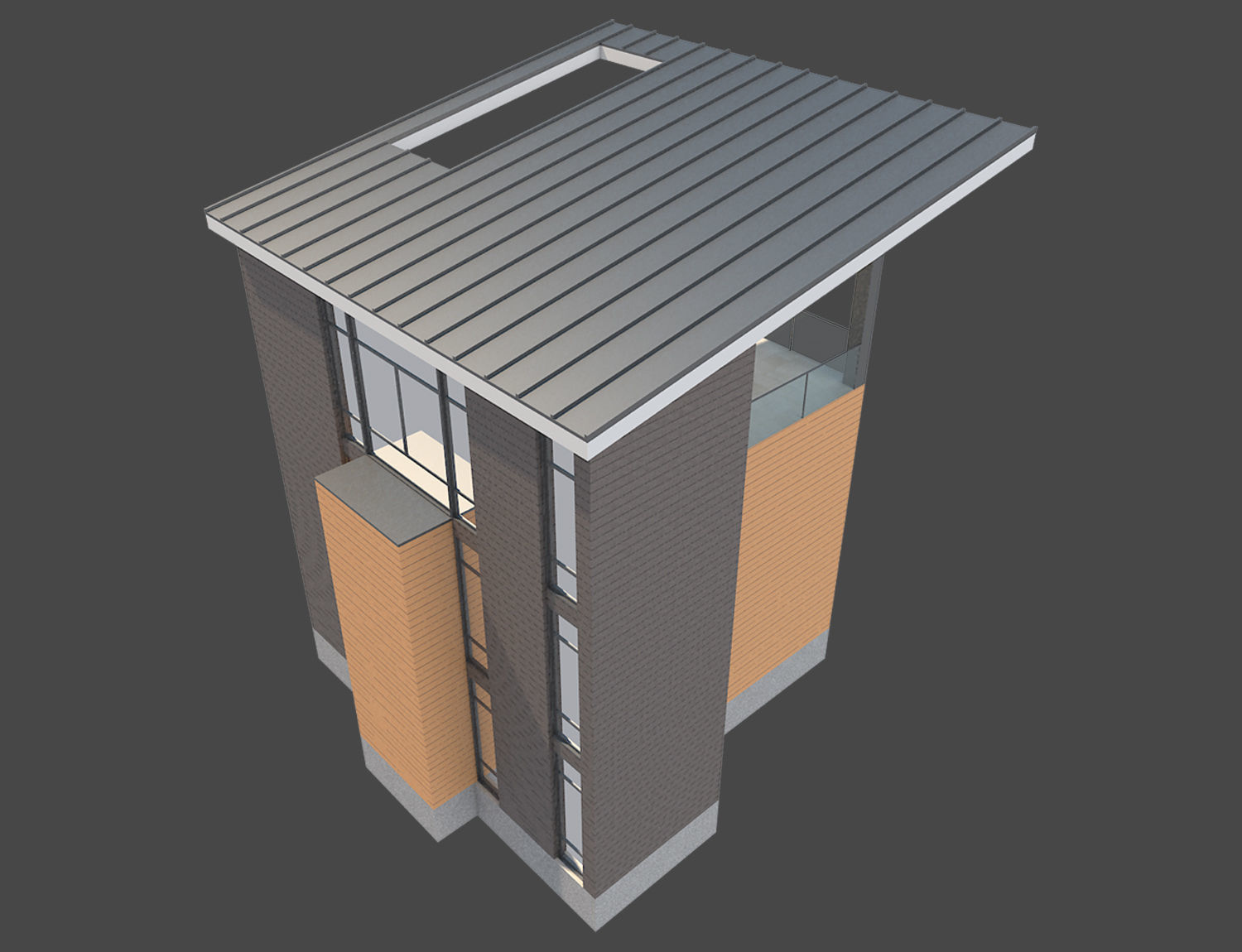 Contemporary House 1 3D model_2