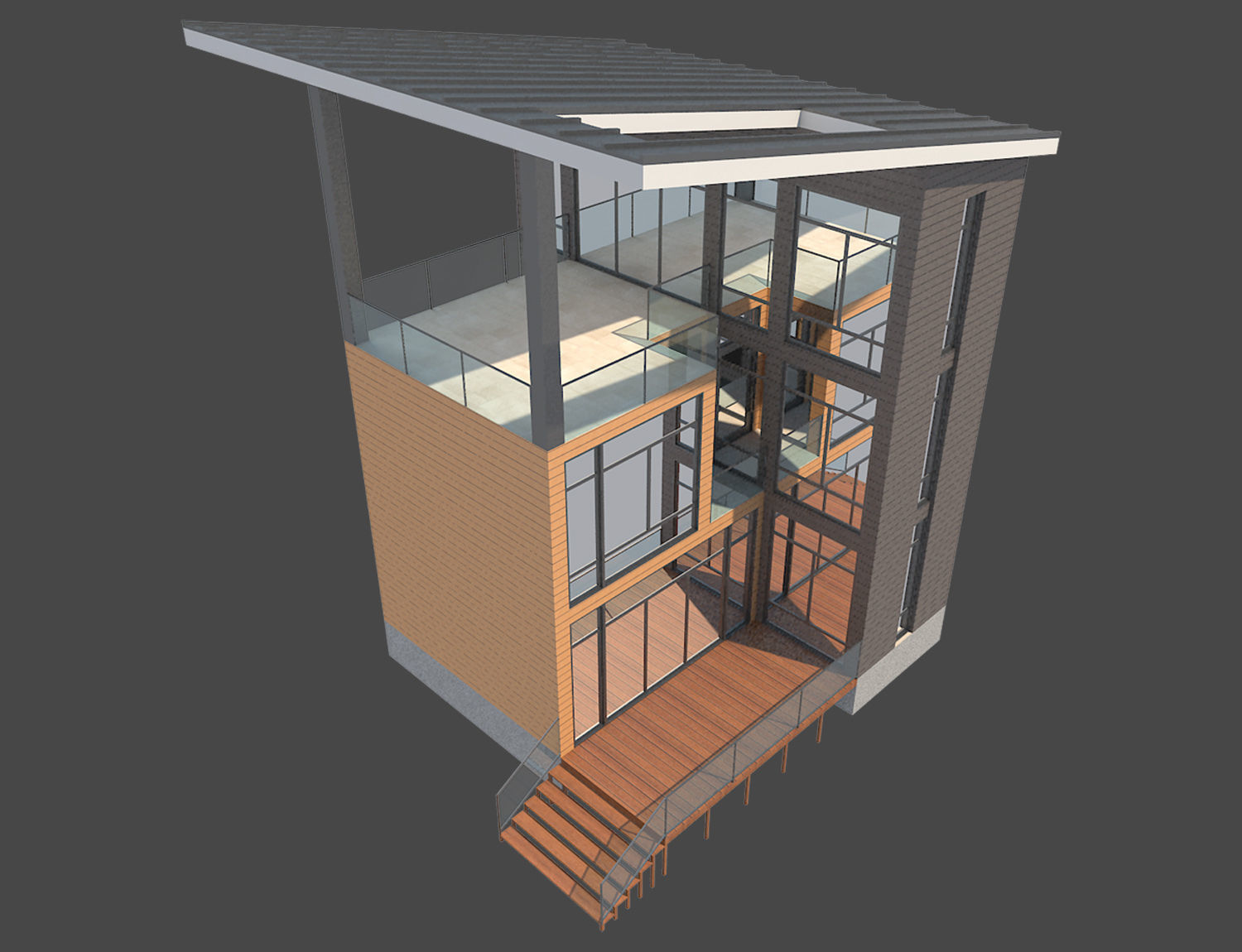 Contemporary House 1 3D model_3