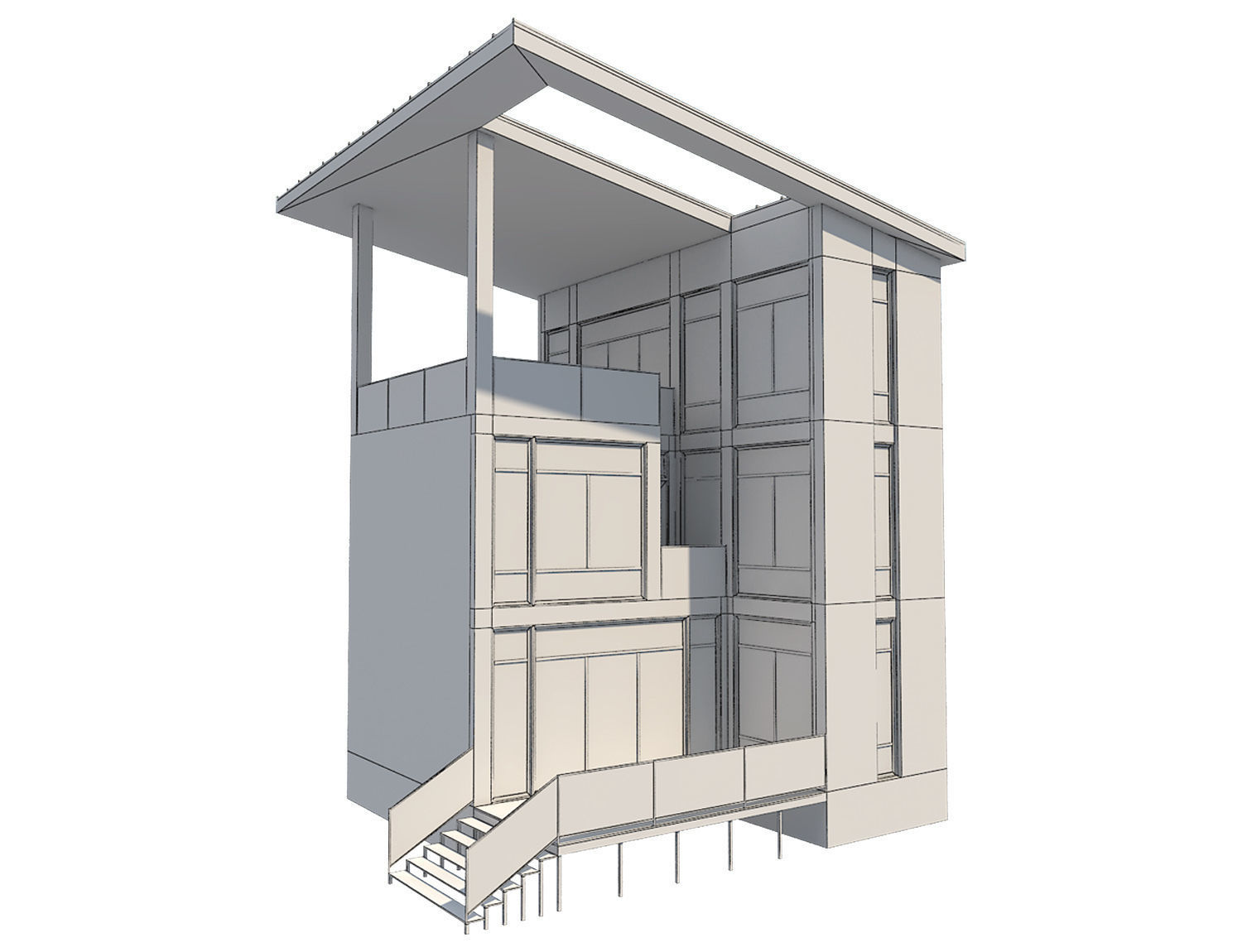 Contemporary House 1 3D model_18