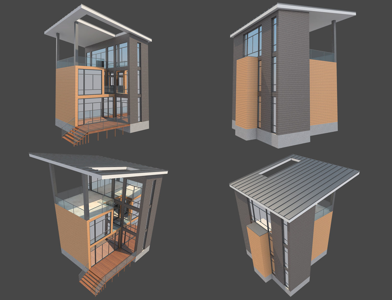 Contemporary House 1 3D model_7