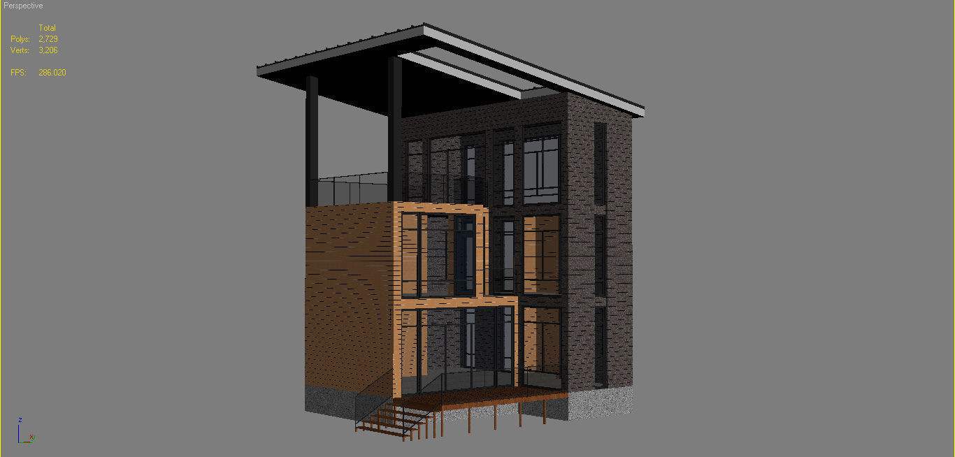 Contemporary House 1 3D model_16