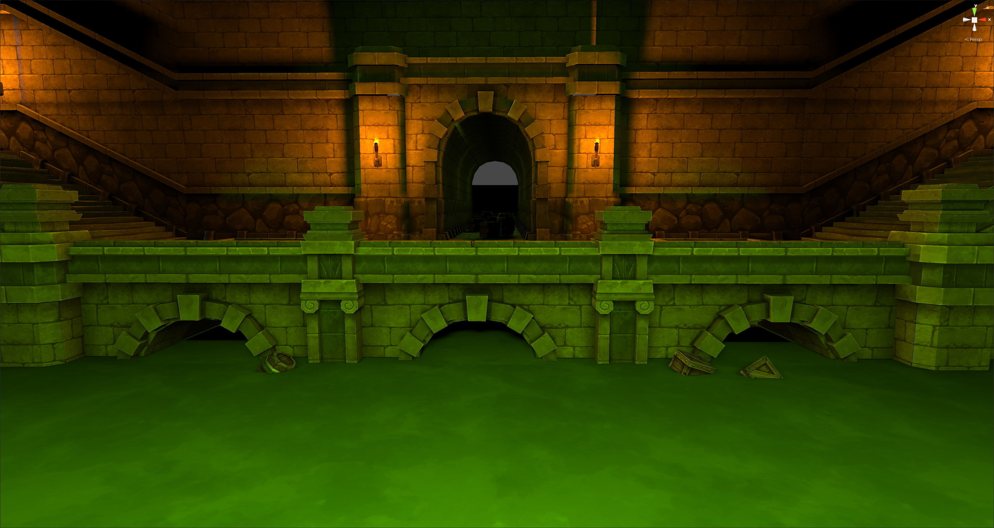 Fantasy Chess RPG Environment - City Alley Low-poly 3D model_6