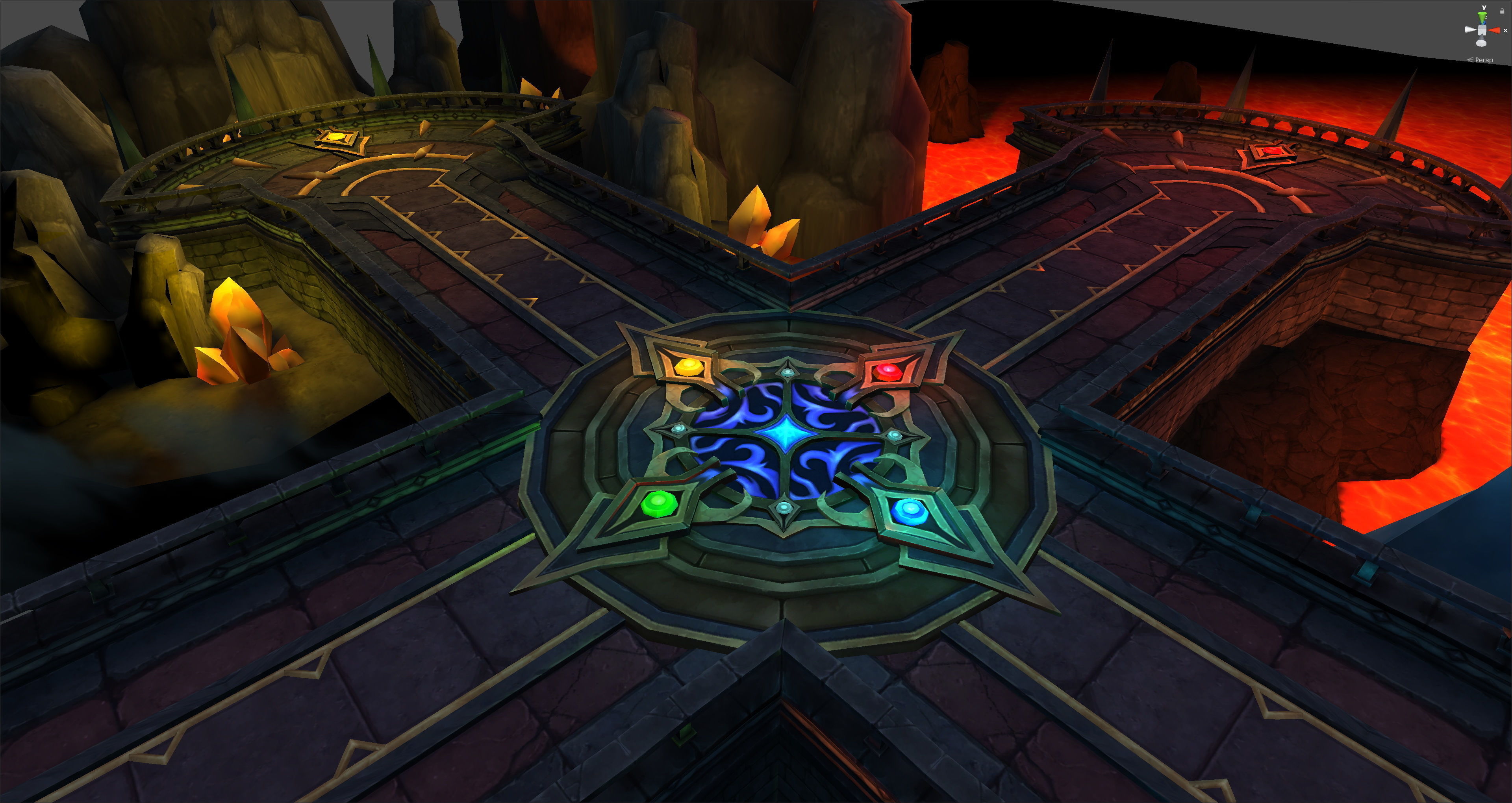 Fantasy Chess RPG Environment - Dungeon of Elements Low-poly 3D model_3