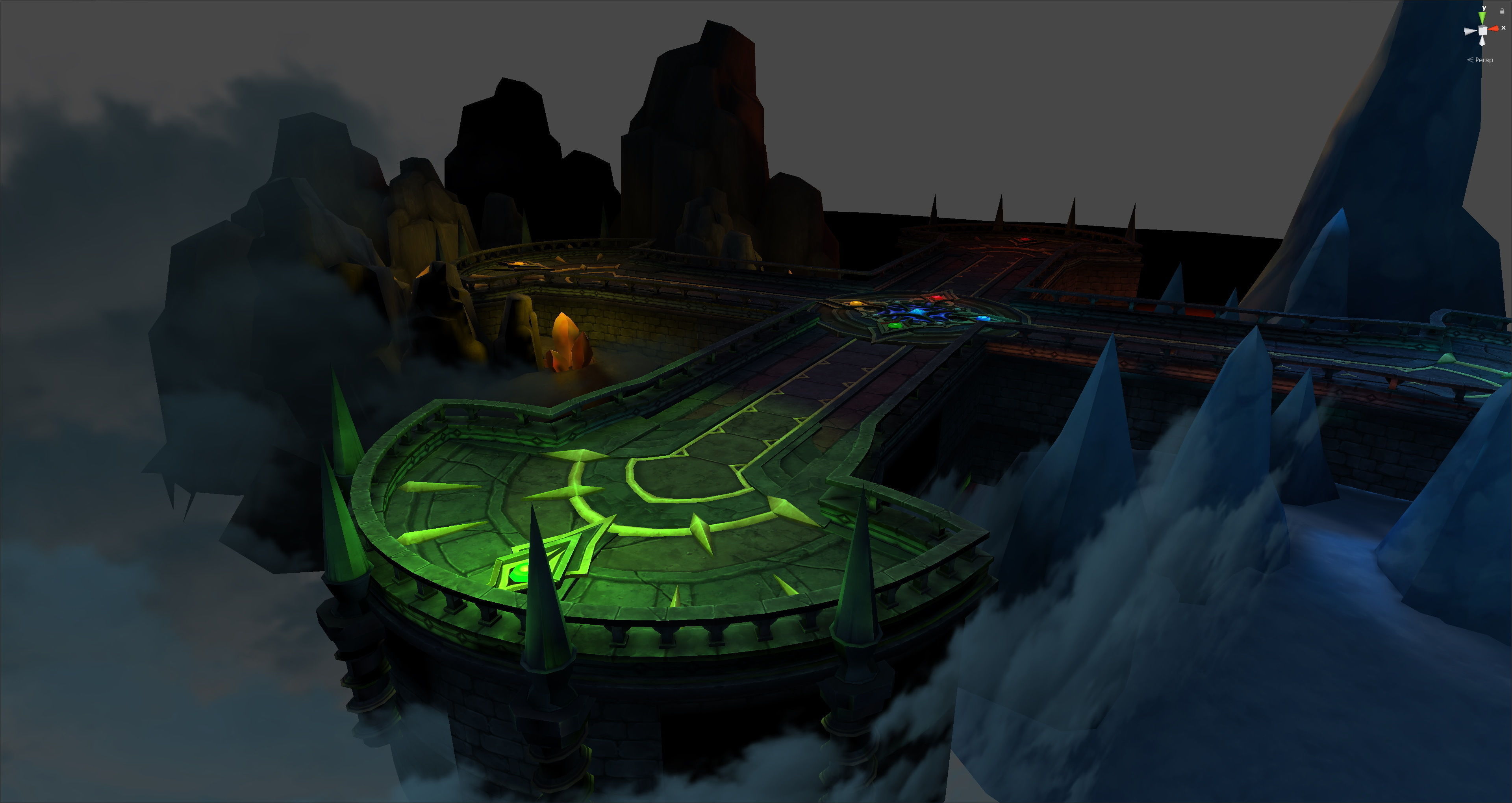 Fantasy Chess RPG Environment - Dungeon of Elements Low-poly 3D model_5