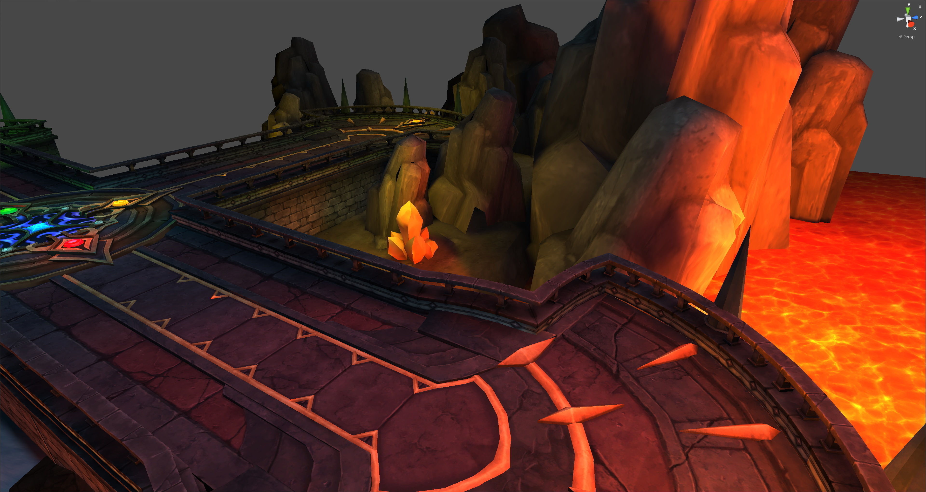 Fantasy Chess RPG Environment - Dungeon of Elements Low-poly 3D model_4