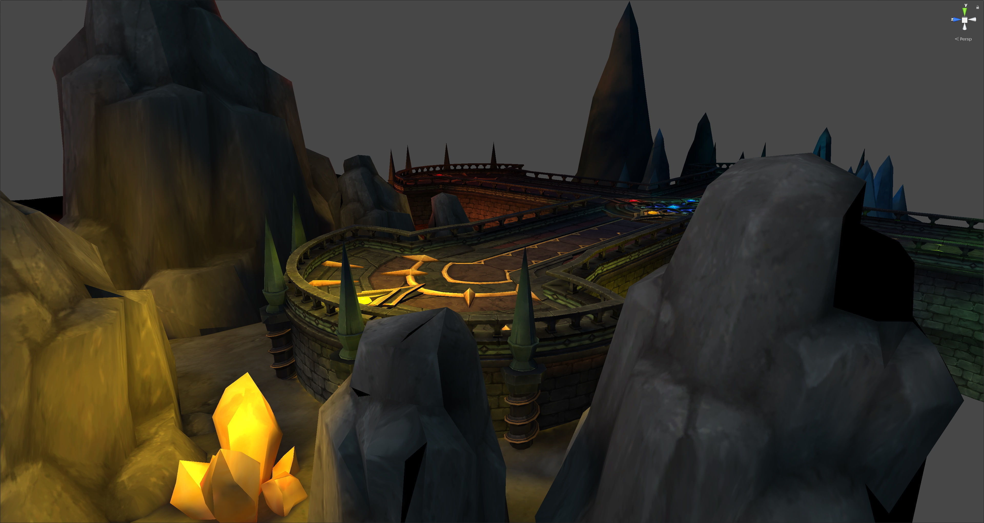 Fantasy Chess RPG Environment - Dungeon of Elements Low-poly 3D model_7
