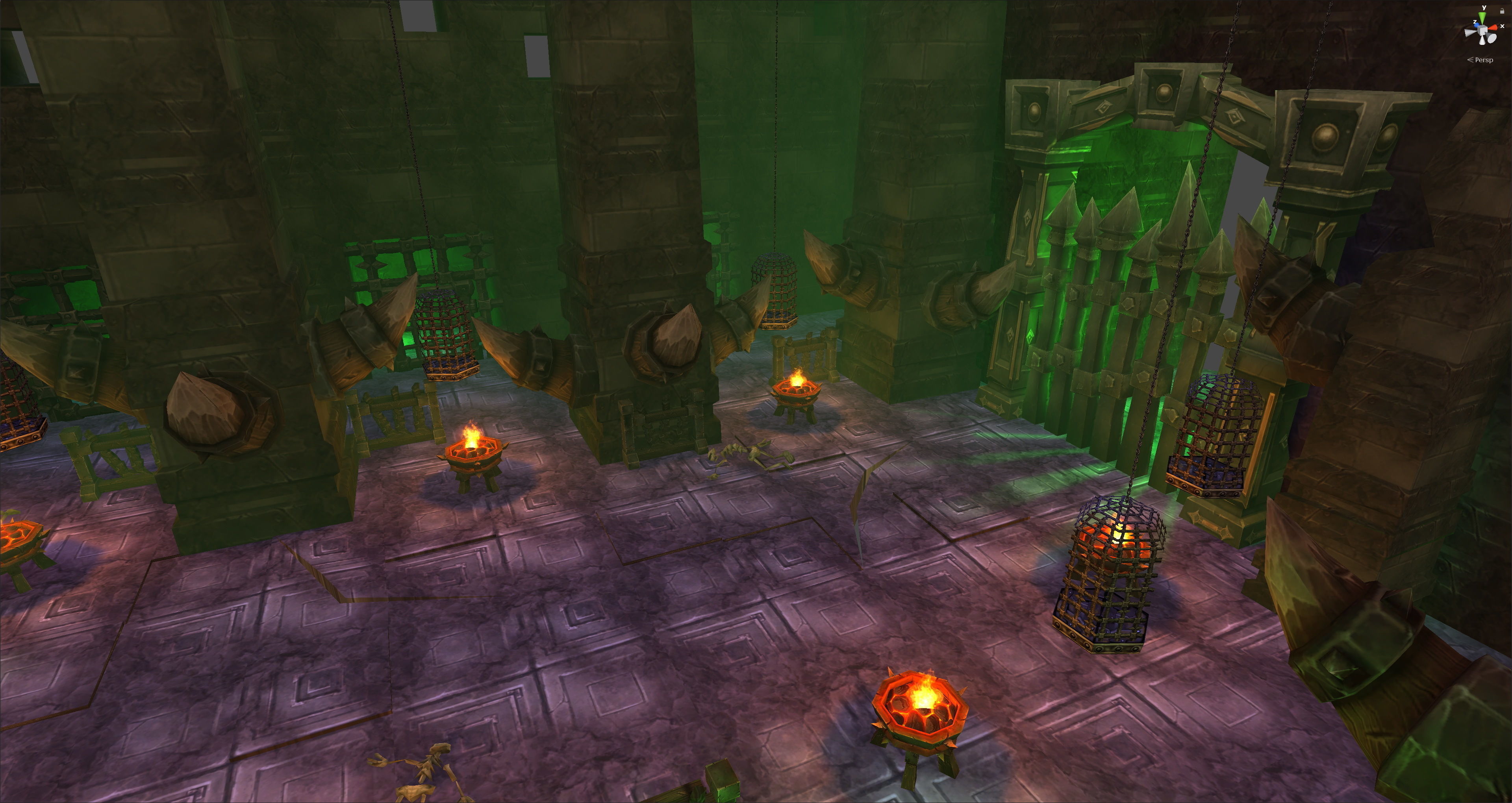 Fantasy Chess RPG Environment - Dungeon1 Low-poly 3D model_5