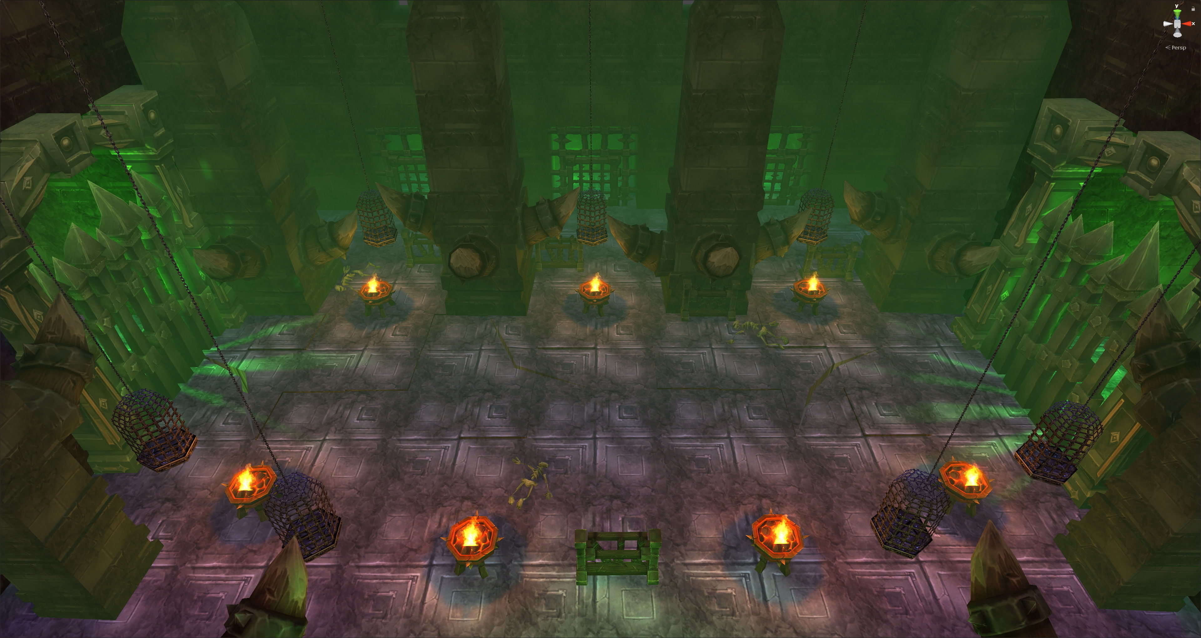 Fantasy Chess RPG Environment - Dungeon1 Low-poly 3D model_1