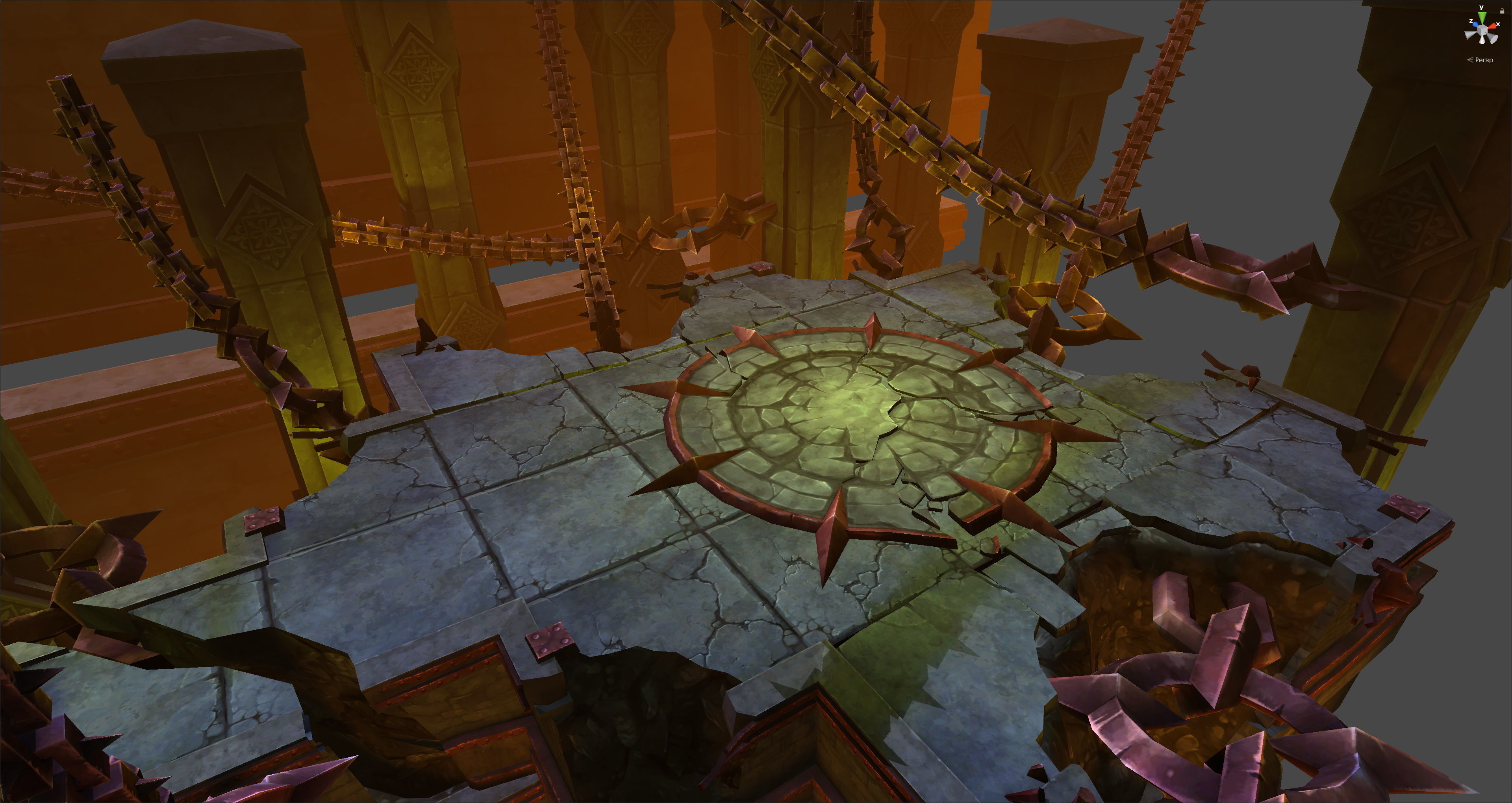 Fantasy Chess RPG Environment - Dungeon2 Low-poly 3D model_7