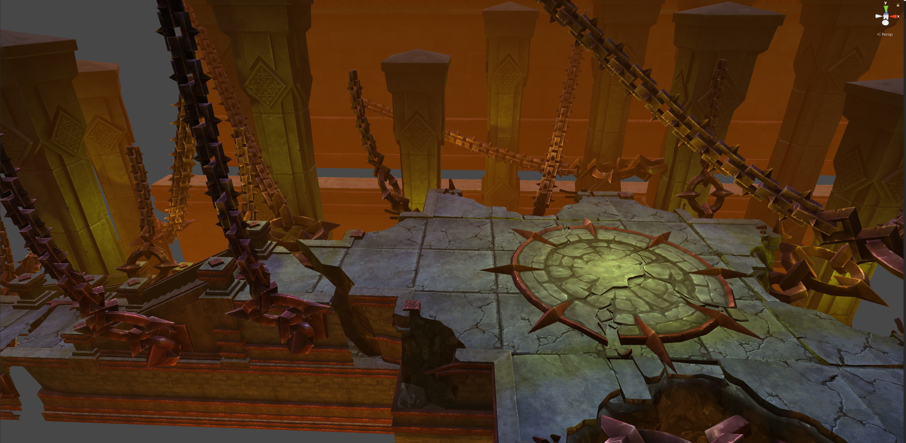 Fantasy Chess RPG Environment - Dungeon2 Low-poly 3D model_5