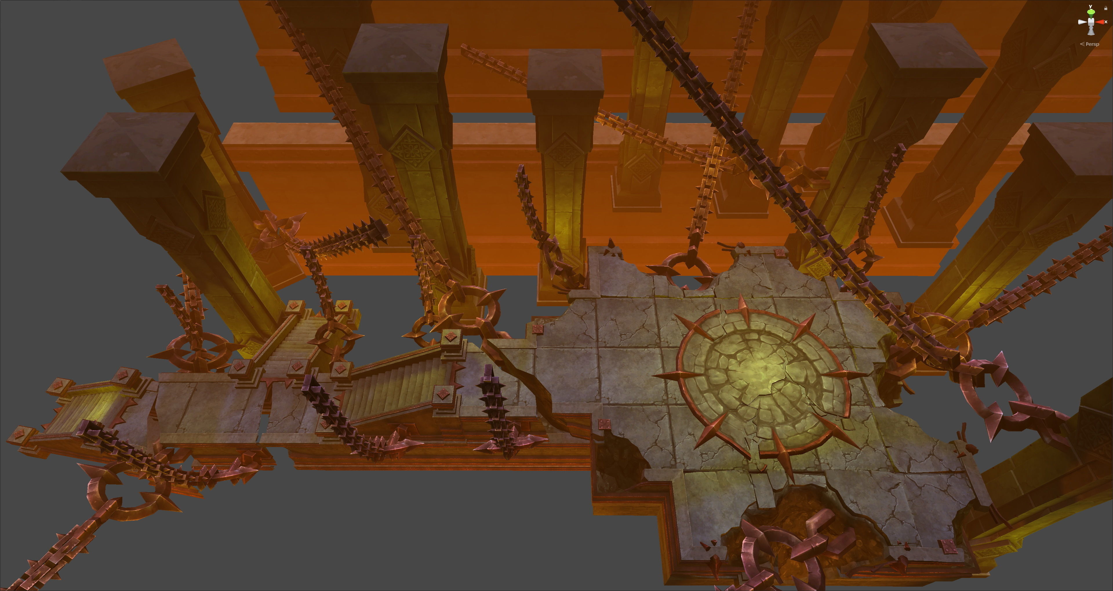 Fantasy Chess RPG Environment - Dungeon2 Low-poly 3D model_8