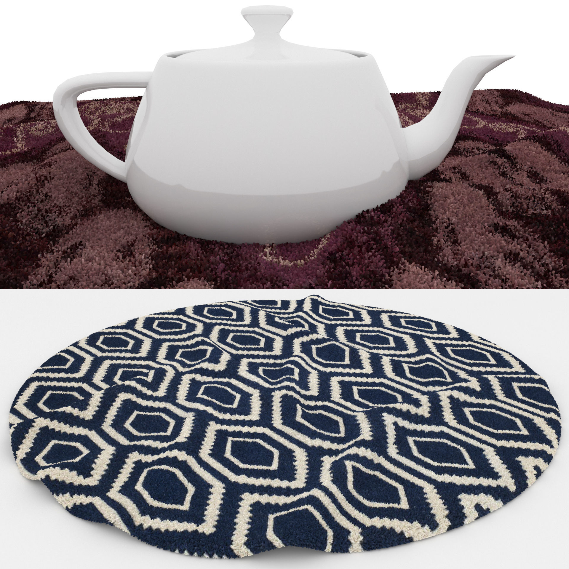 Rugs No 586 Low-poly 3D model_1