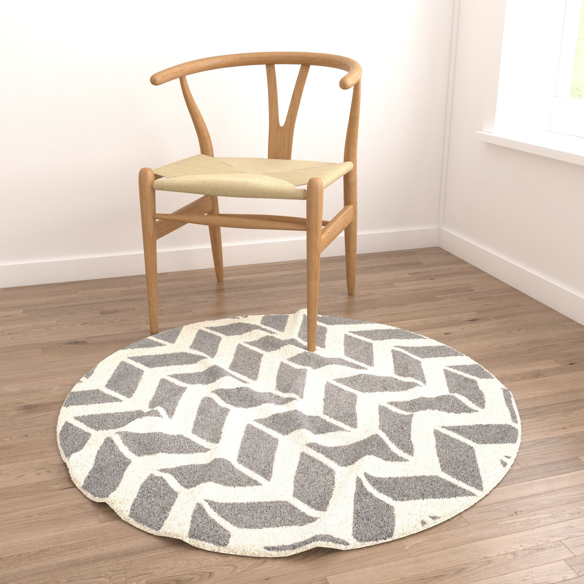 Rugs No 586 Low-poly 3D model_4