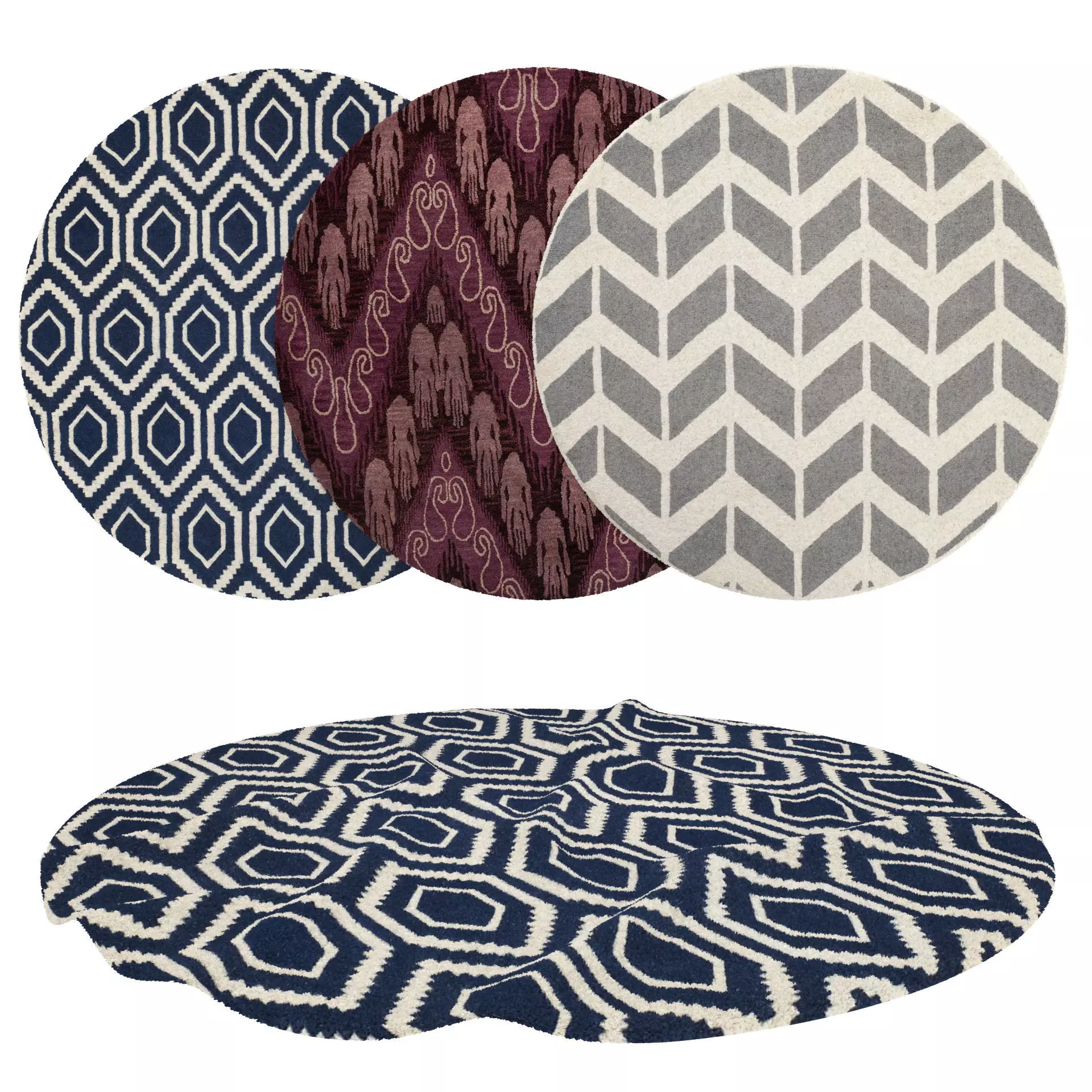 Rugs No 586 Low-poly 3D model_0