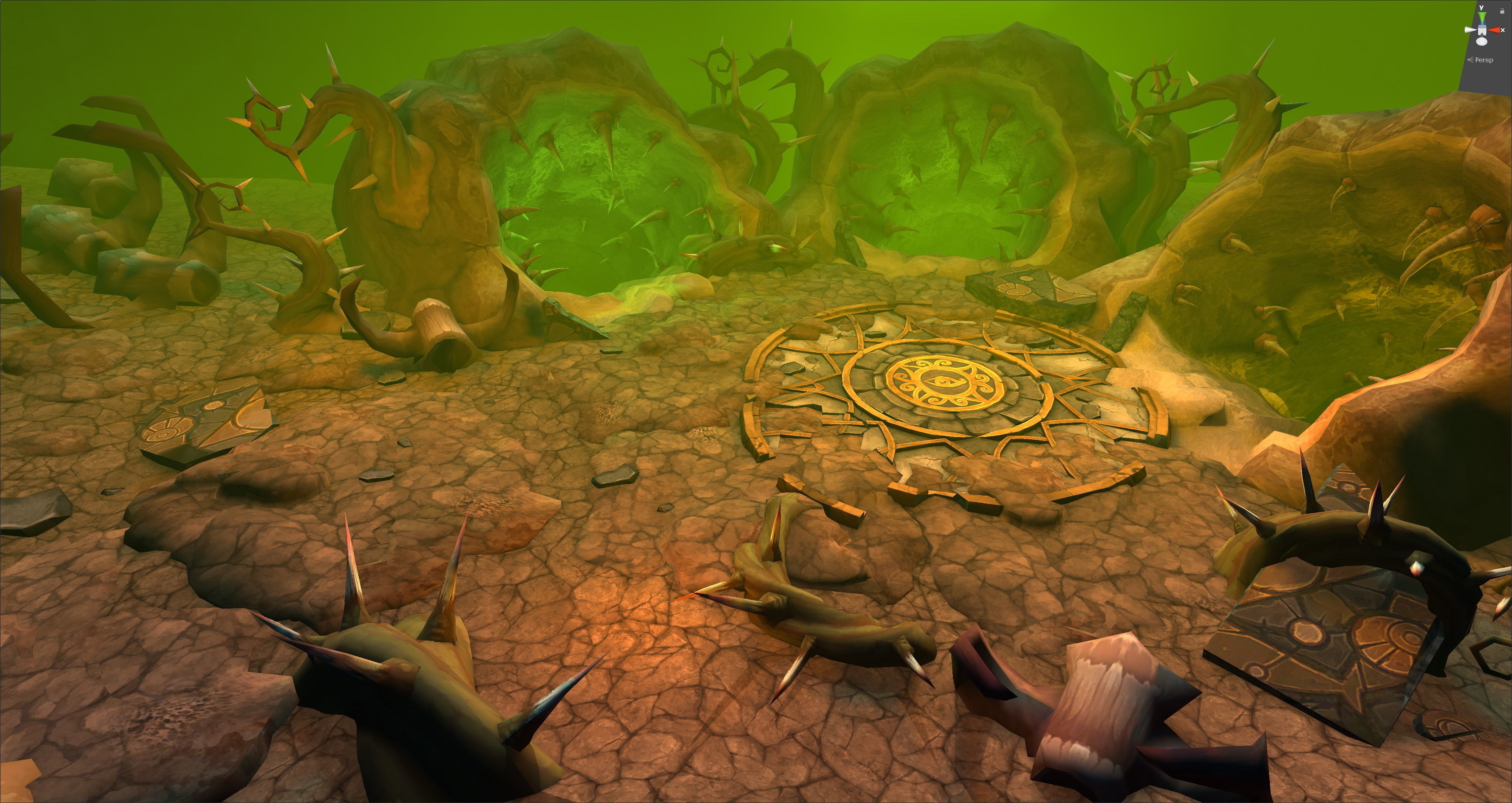 Fantasy Chess RPG Environment - Dungeon3 Low-poly 3D model_1