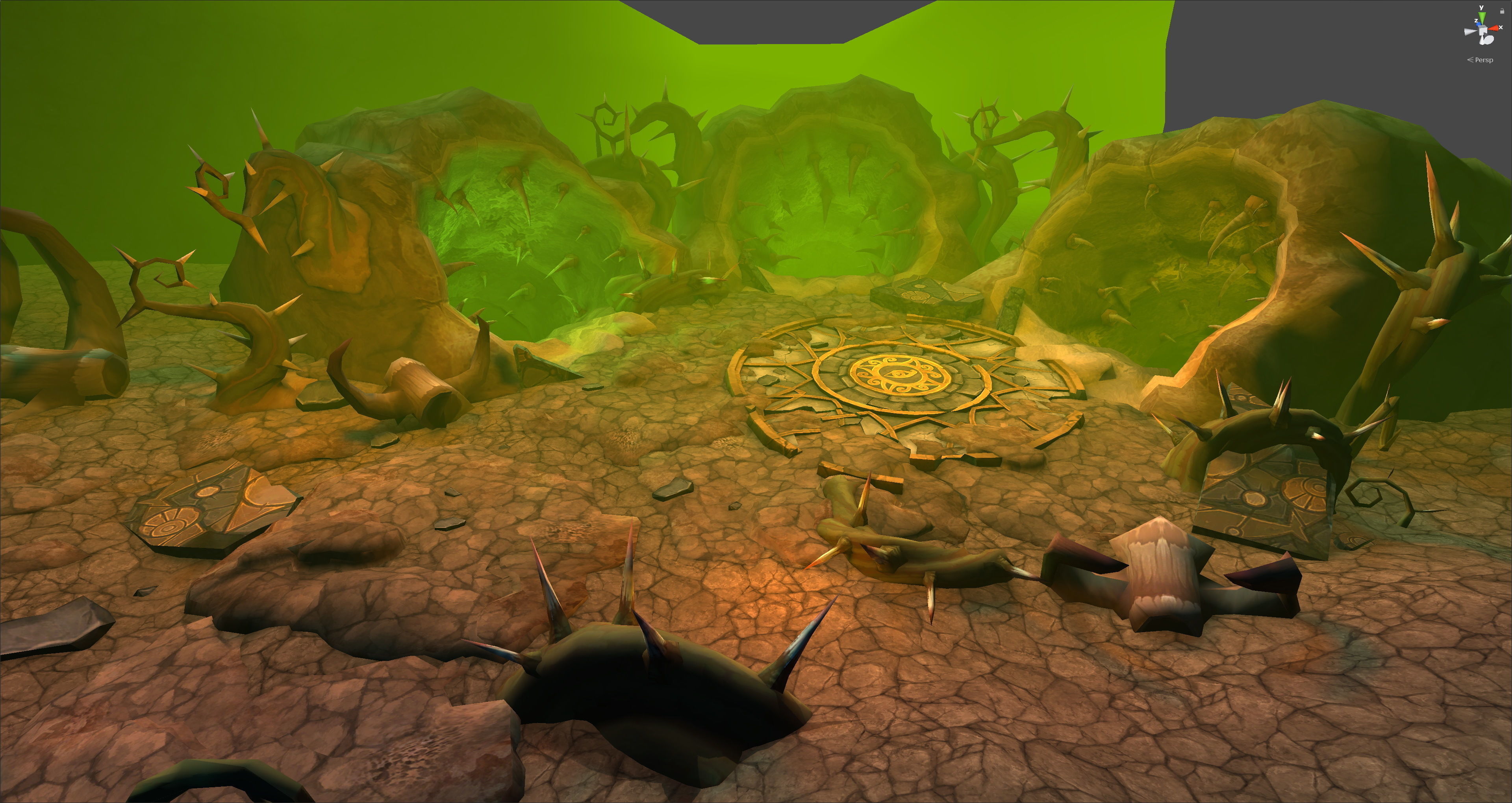 Fantasy Chess RPG Environment - Dungeon3 Low-poly 3D model_6