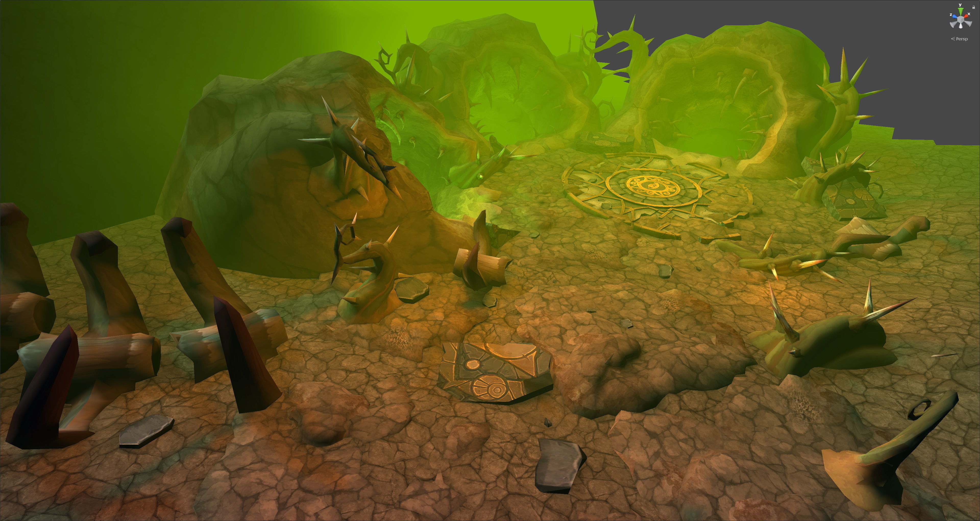 Fantasy Chess RPG Environment - Dungeon3 Low-poly 3D model_2