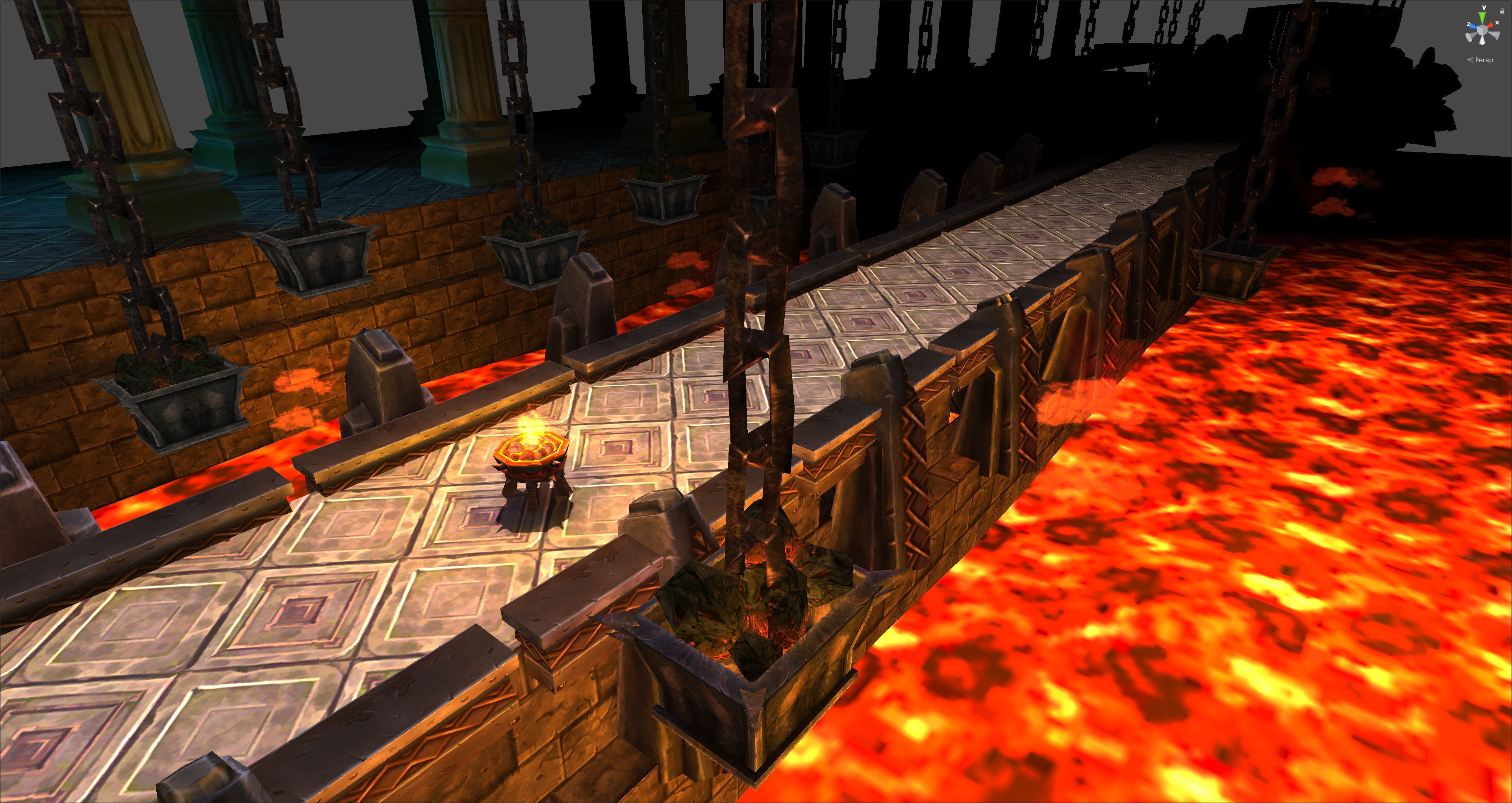 Fantasy Chess RPG Environment - Dwarf Throne Low-poly 3D model_1