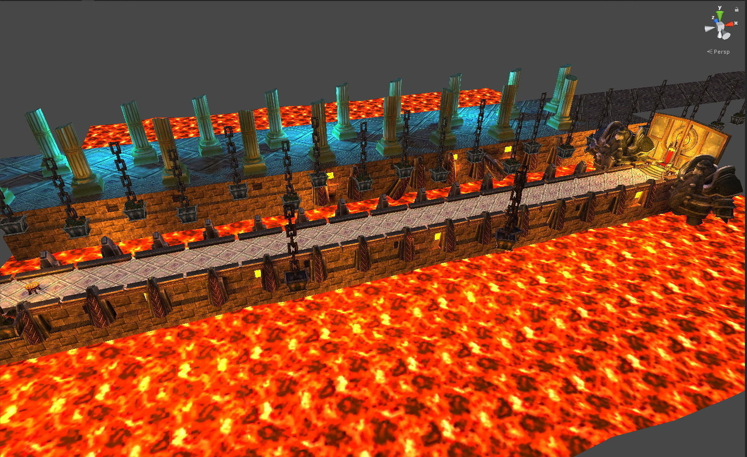 Fantasy Chess RPG Environment - Dwarf Throne Low-poly 3D model_9