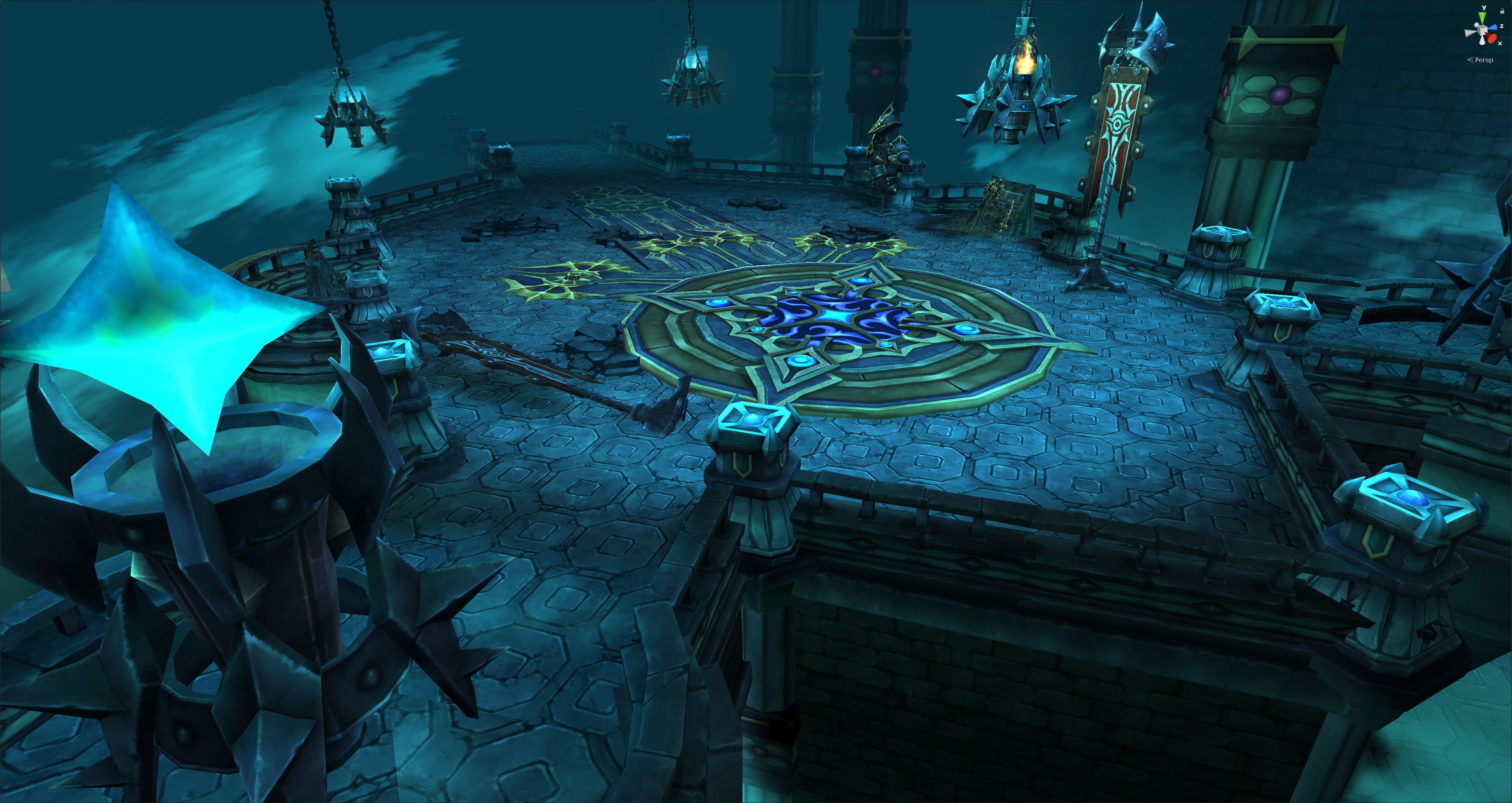 Fantasy Chess RPG Environment - Final Dungeon Low-poly 3D model_2