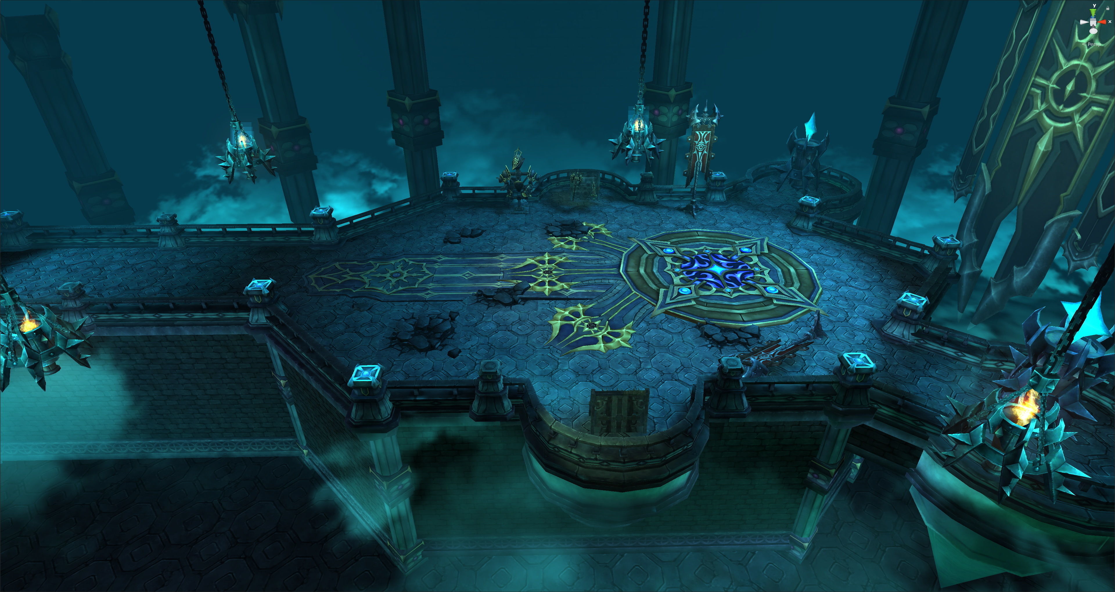 Fantasy Chess RPG Environment - Final Dungeon Low-poly 3D model_1