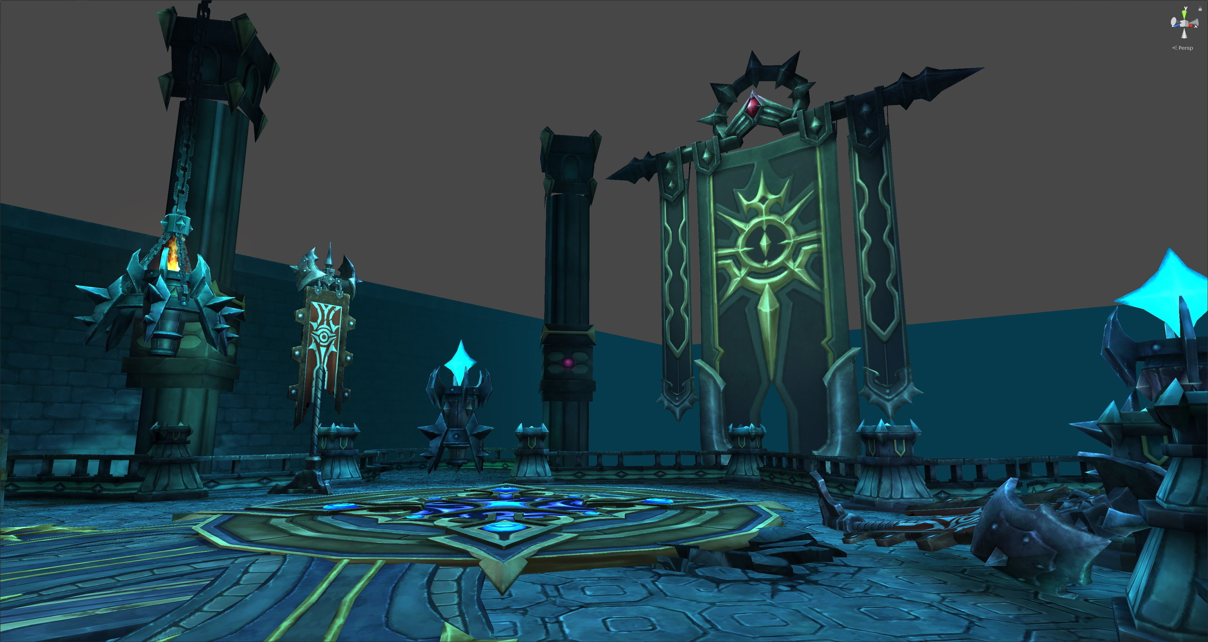 Fantasy Chess RPG Environment - Final Dungeon Low-poly 3D model_8