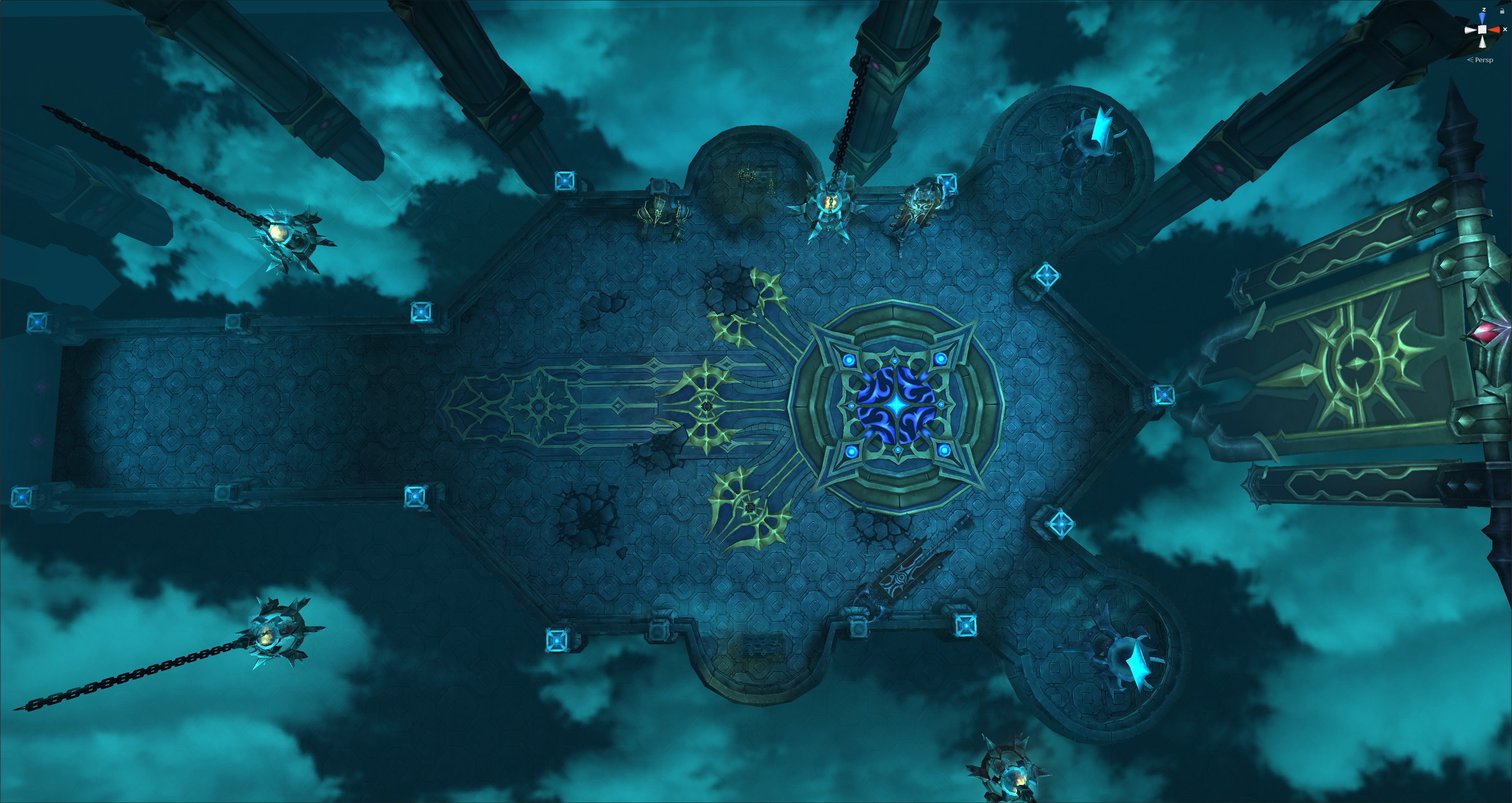 Fantasy Chess RPG Environment - Final Dungeon Low-poly 3D model_6