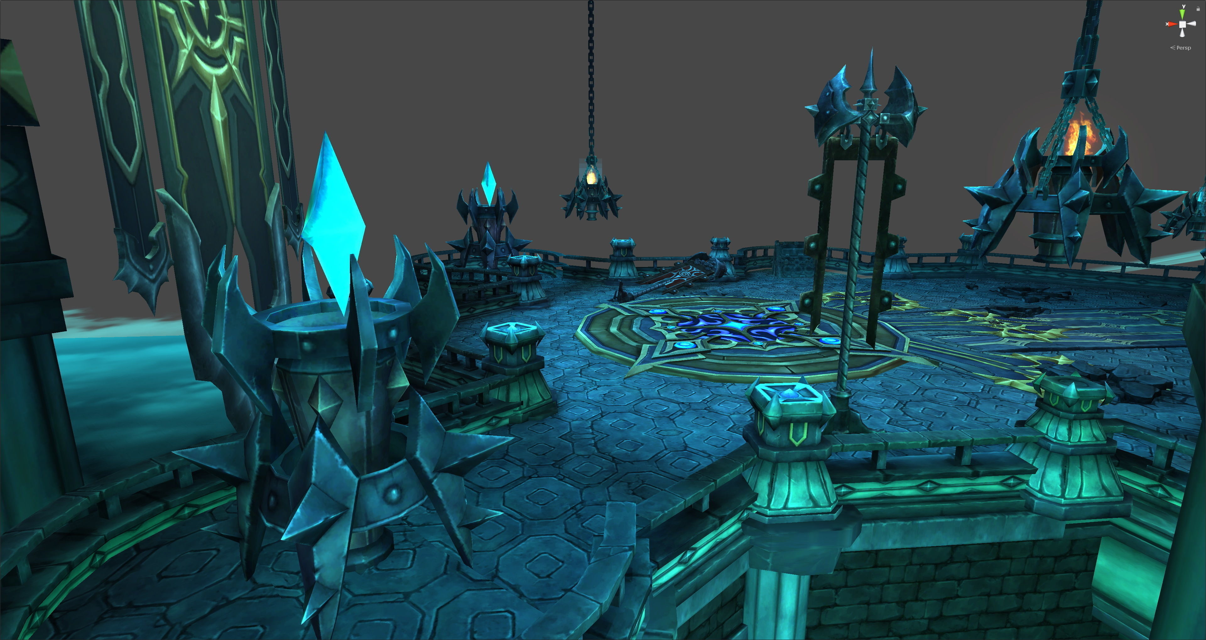 Fantasy Chess RPG Environment - Final Dungeon Low-poly 3D model_4