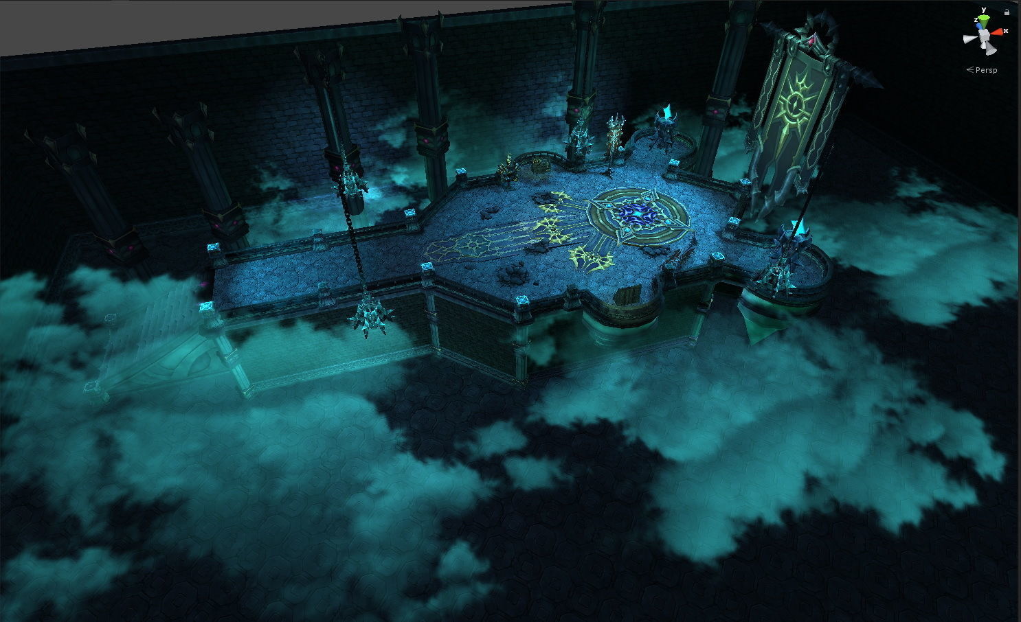 Fantasy Chess RPG Environment - Final Dungeon Low-poly 3D model_9