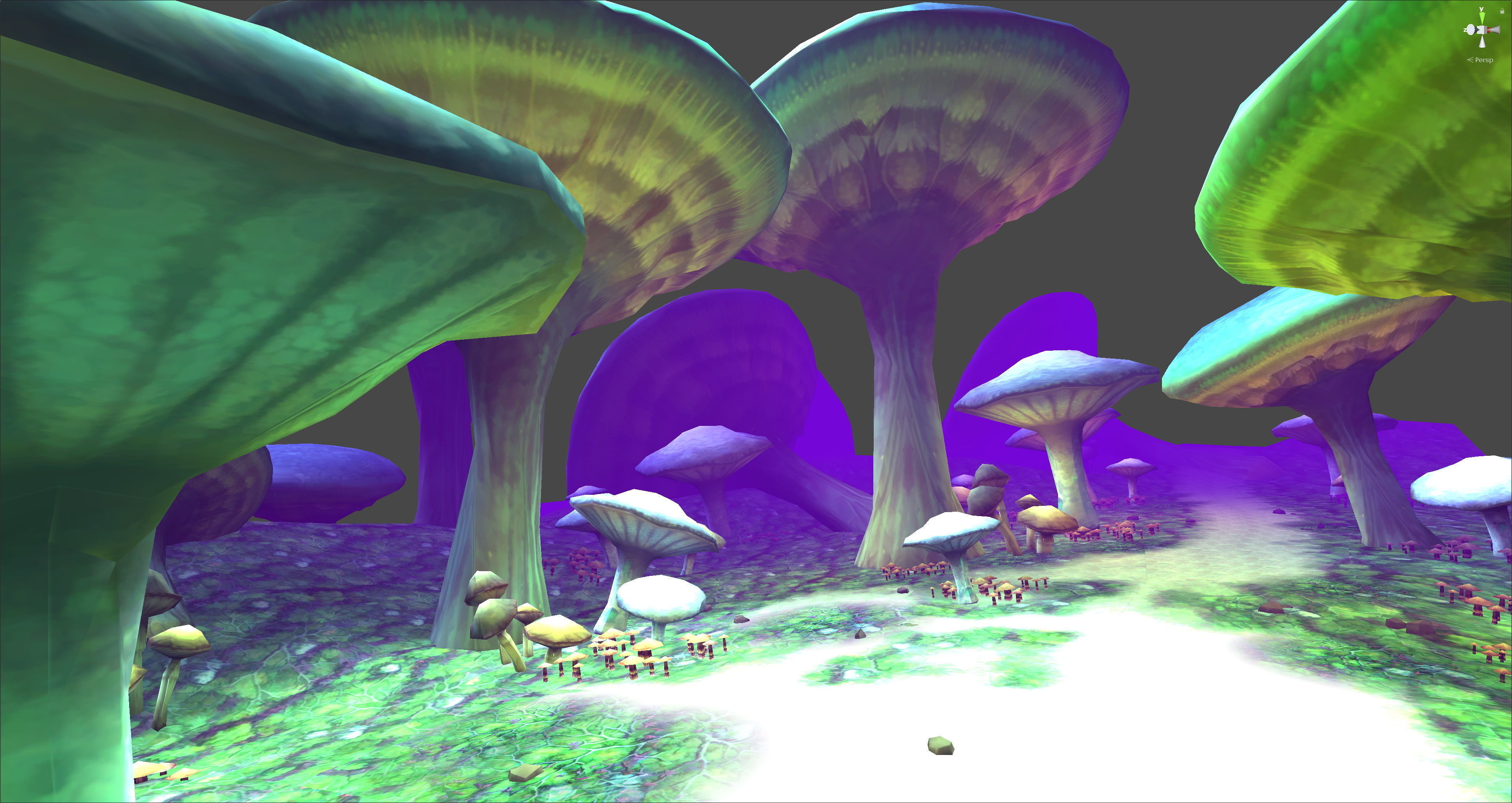 Fantasy Chess RPG Environment - Mushroom Forest Low-poly 3D model_8