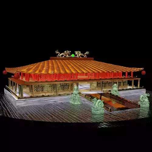 Chinese  Beijing ancient building 