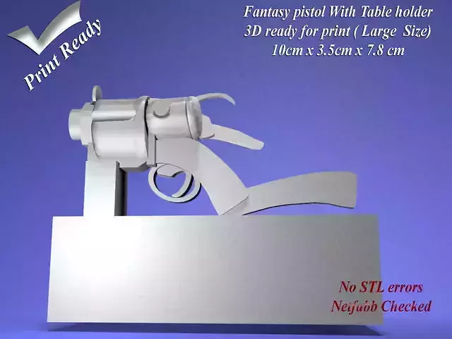 fantasy pistol 3D printable 