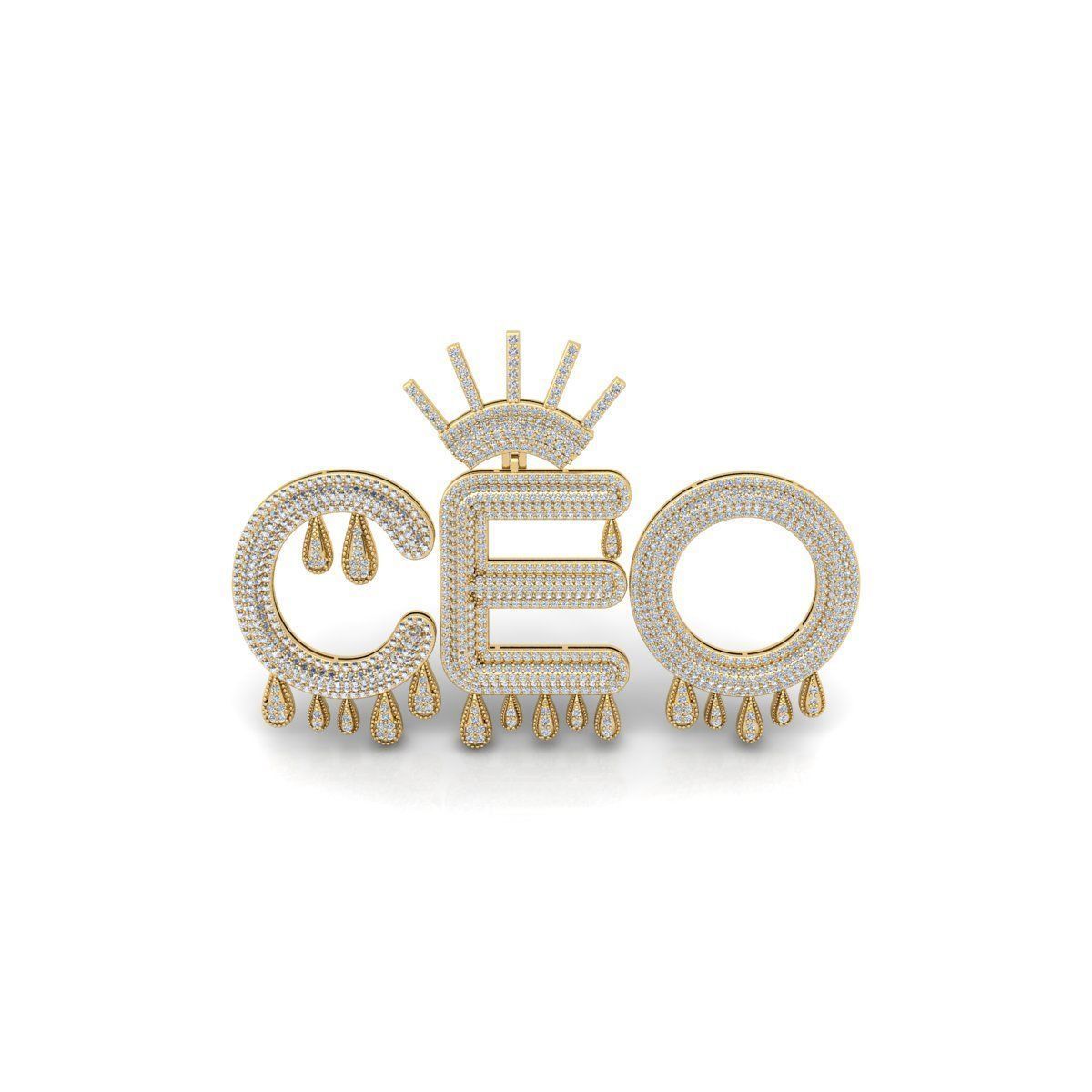CEO Custom Big Pendent 3d Model Render detail 3D print model_1