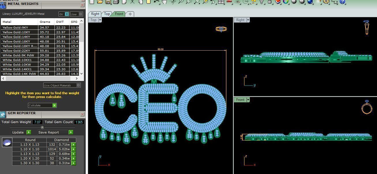 CEO Custom Big Pendent 3d Model Render detail 3D print model_5