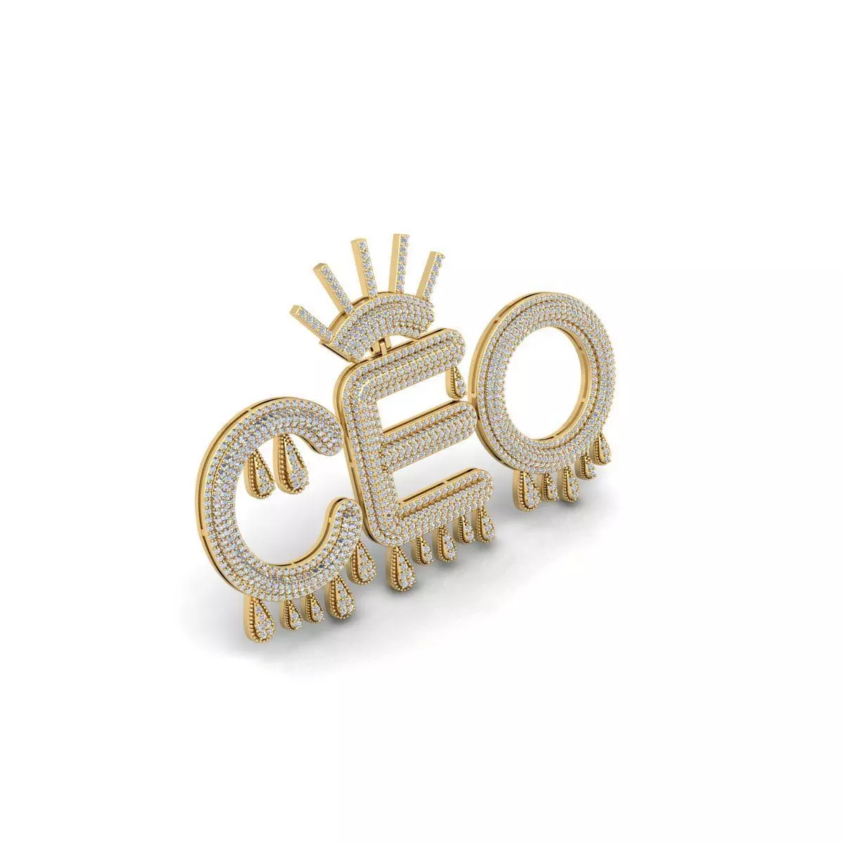 CEO Custom Big Pendent 3d Model Render detail 3D print model_0