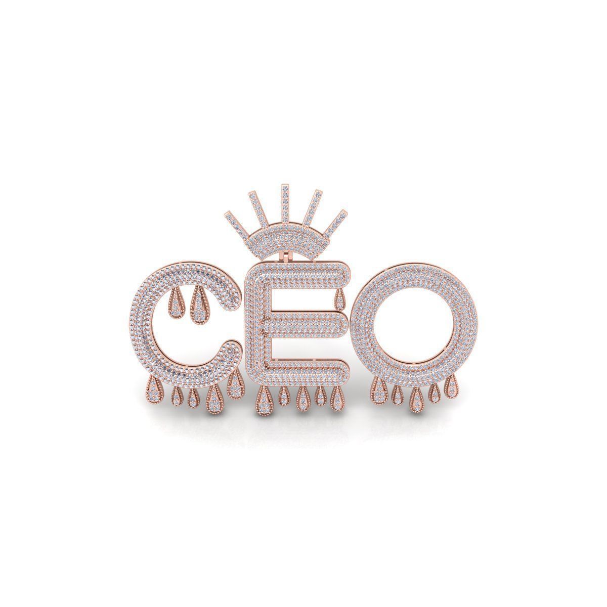 CEO Custom Big Pendent 3d Model Render detail 3D print model_8