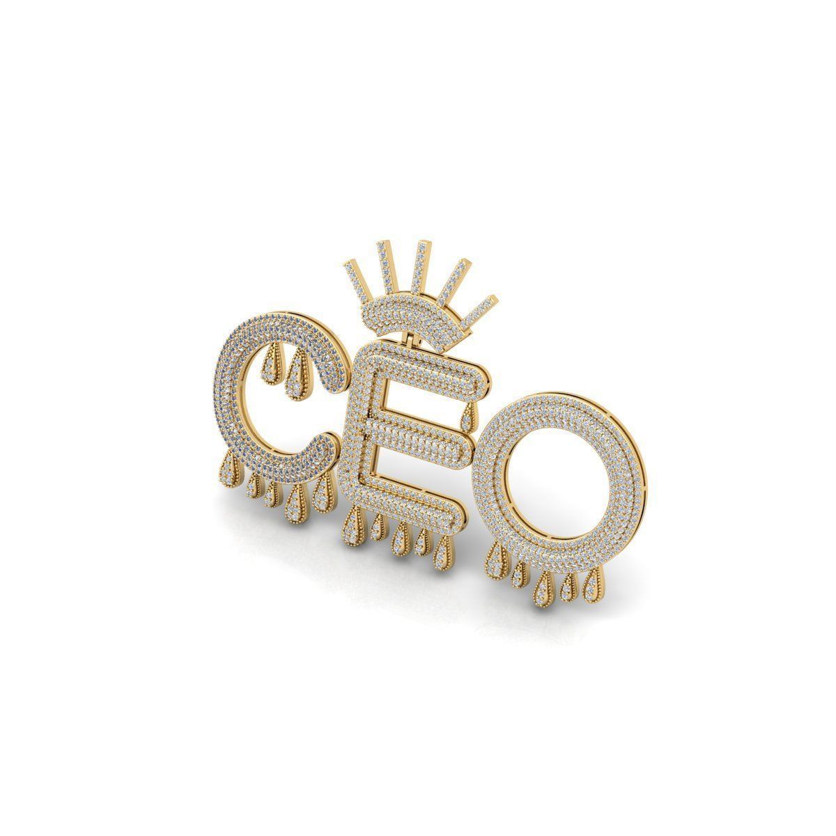 CEO Custom Big Pendent 3d Model Render detail 3D print model_10
